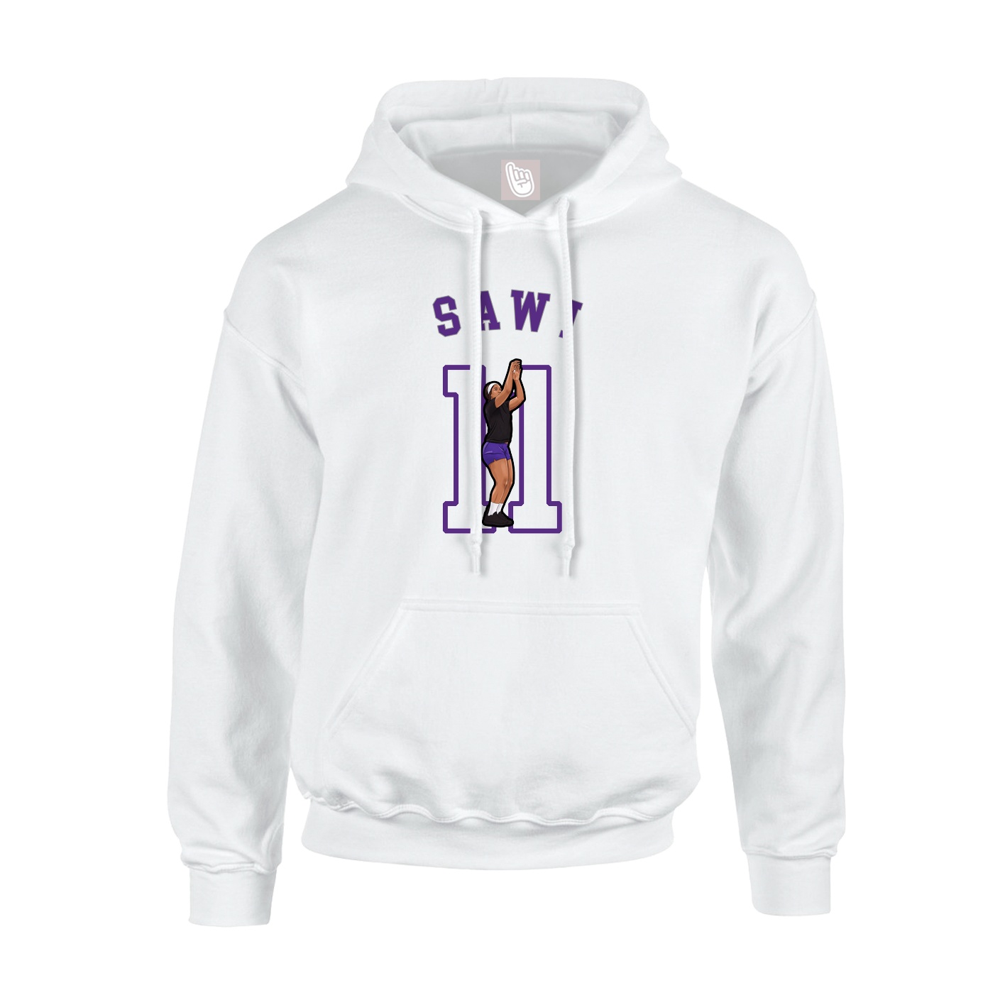 Hoodie — Shirsey Arch in White