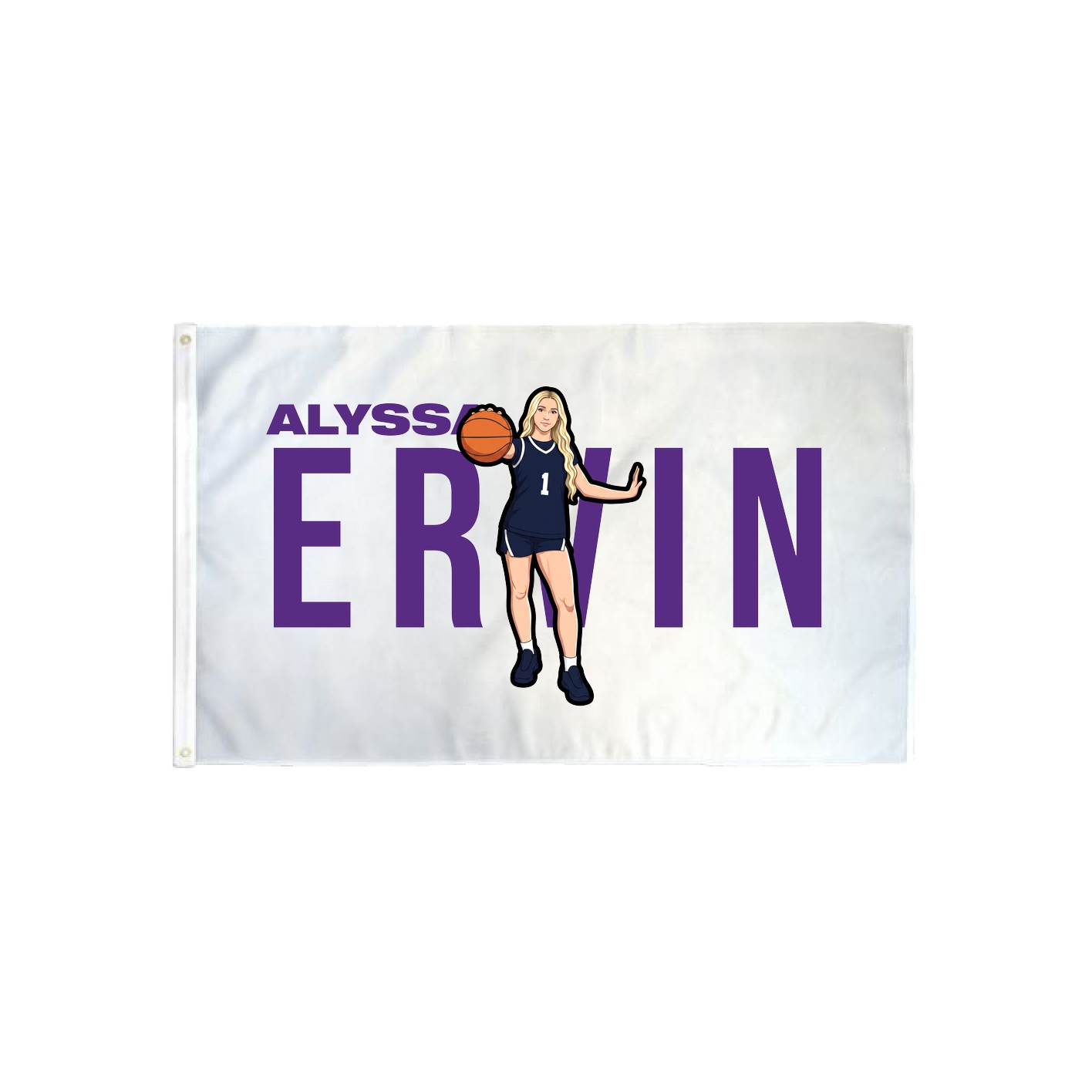 3x5 Flag — Player Name in Classic