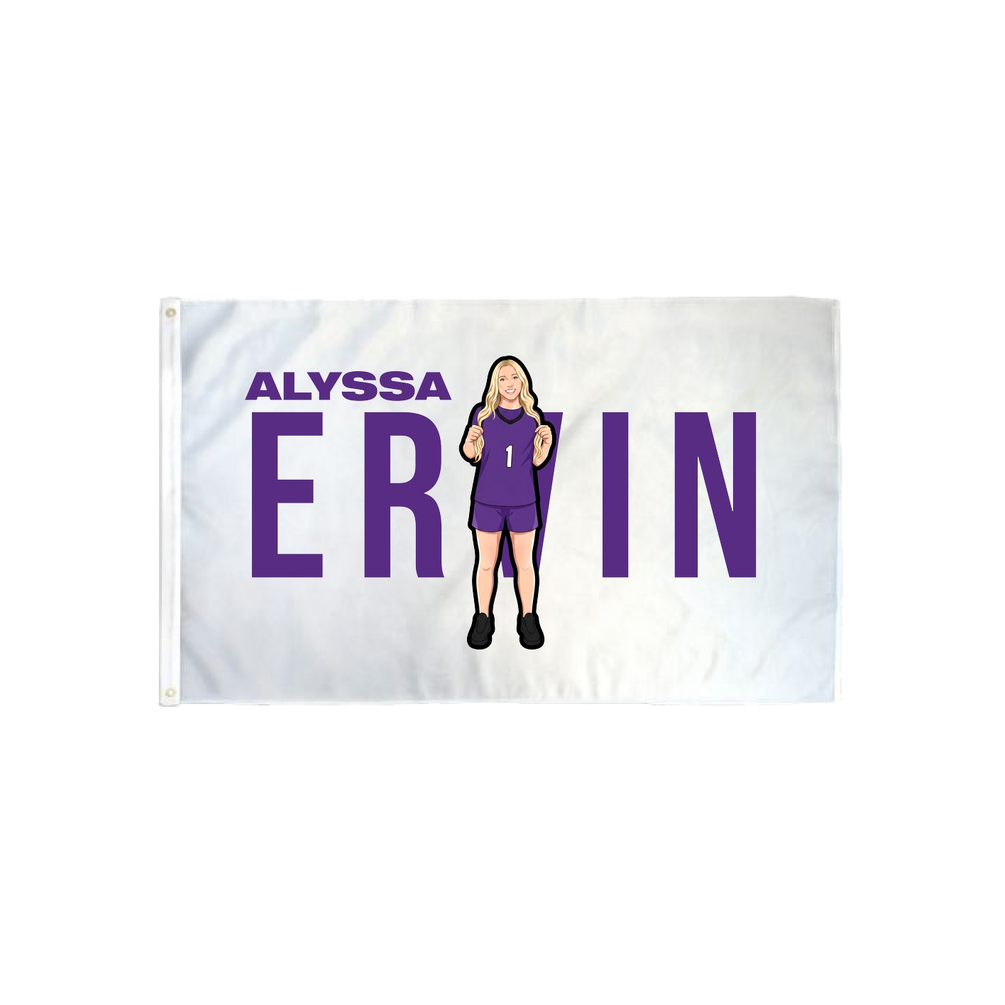 3x5 Flag — Player Name in Classic