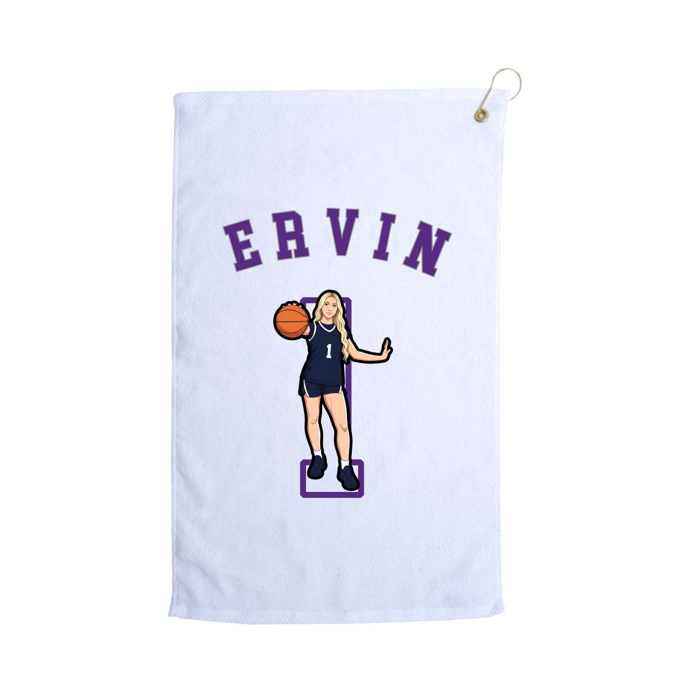 Golf Towel — Shirsey Arch in White