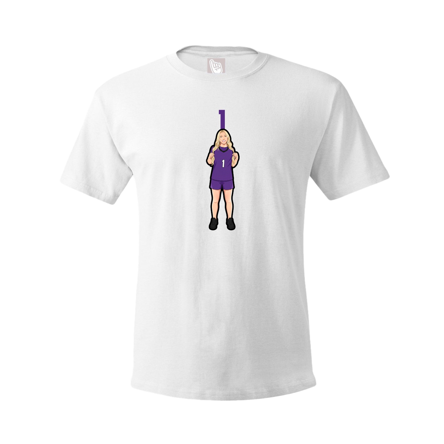 Tee — Number Top in White