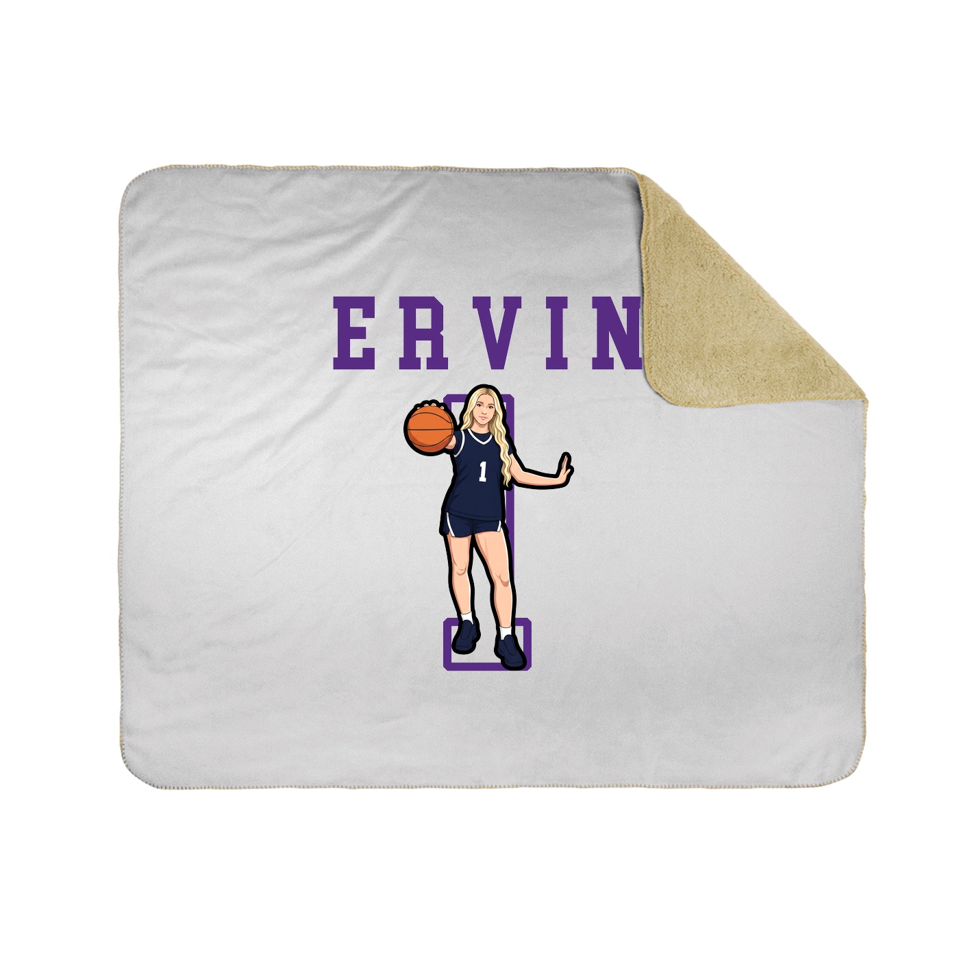 Throw Blanket — Shirsey in White