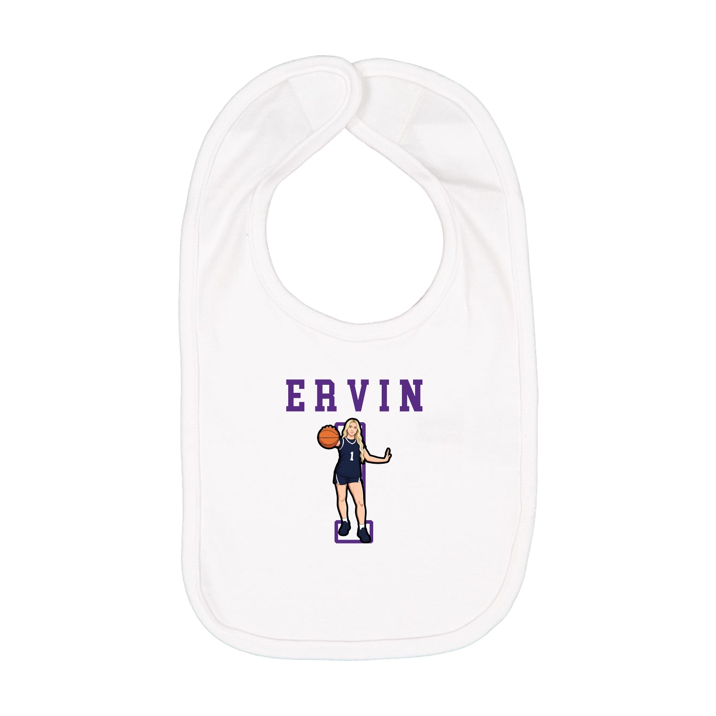 Infant Bib — Shirsey in White