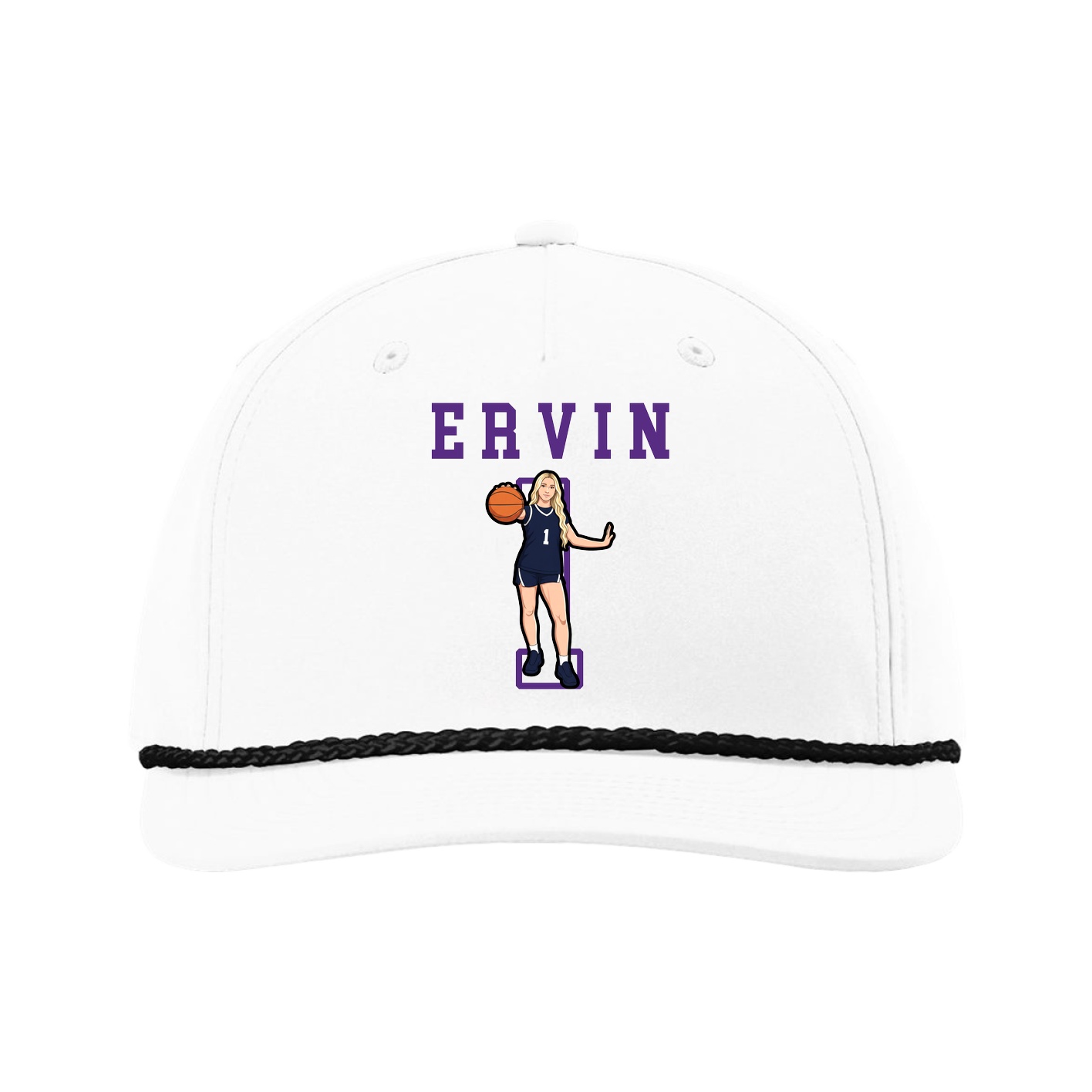 Five-Panel Classic Rope Cap — Shirsey in White