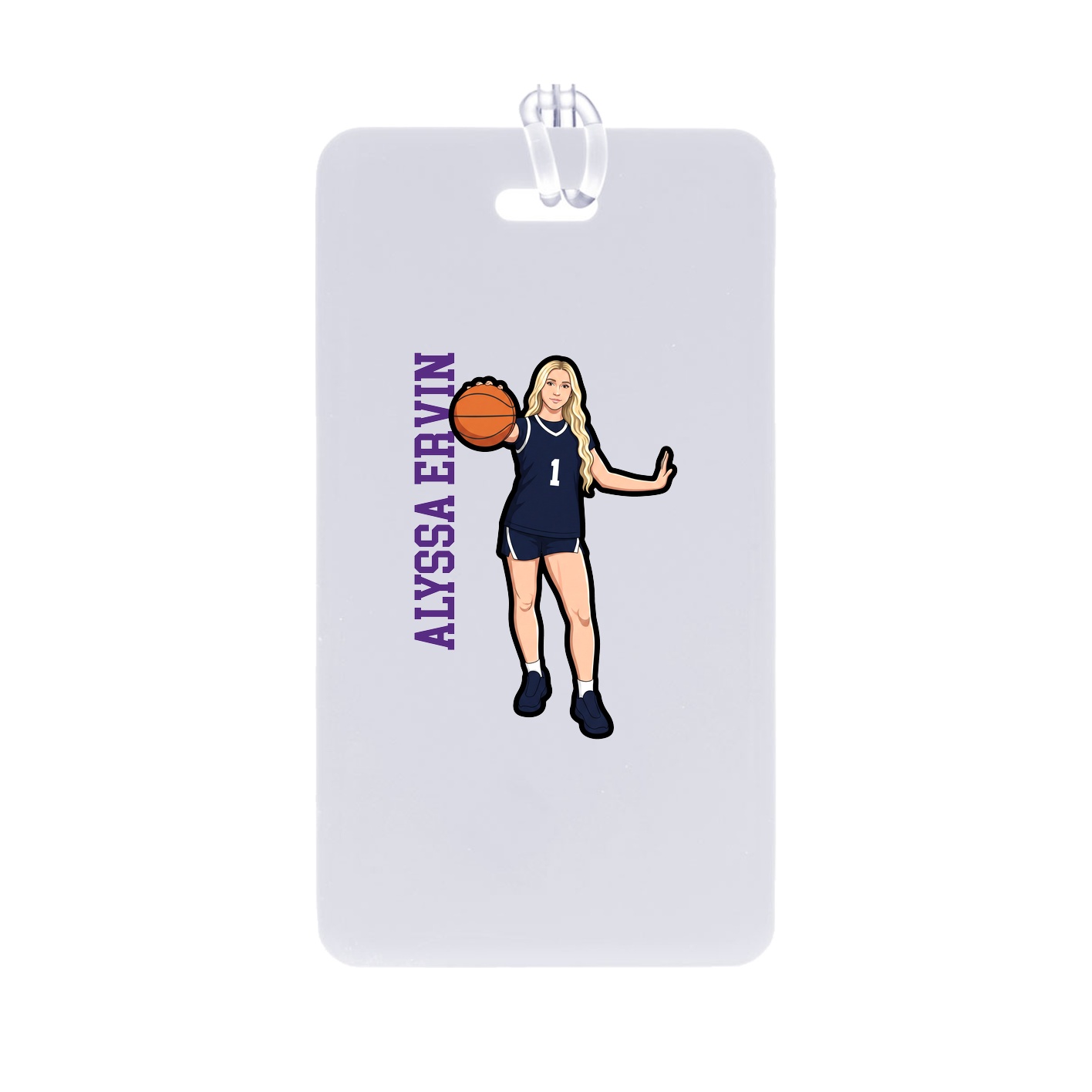 Bag Tag — Name Vertical in Classic