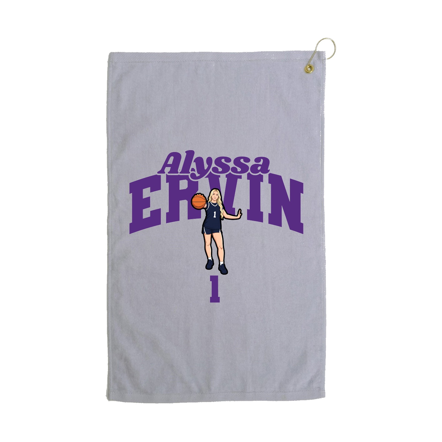 Golf Towel — Signature Arch in Grey