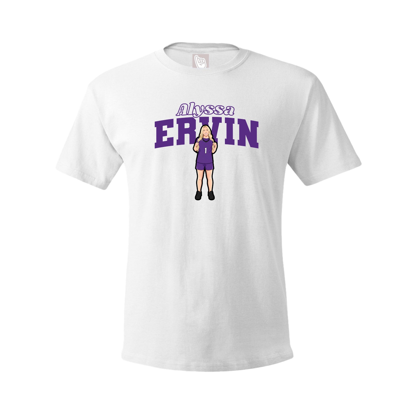 Tee — Name Arch in White