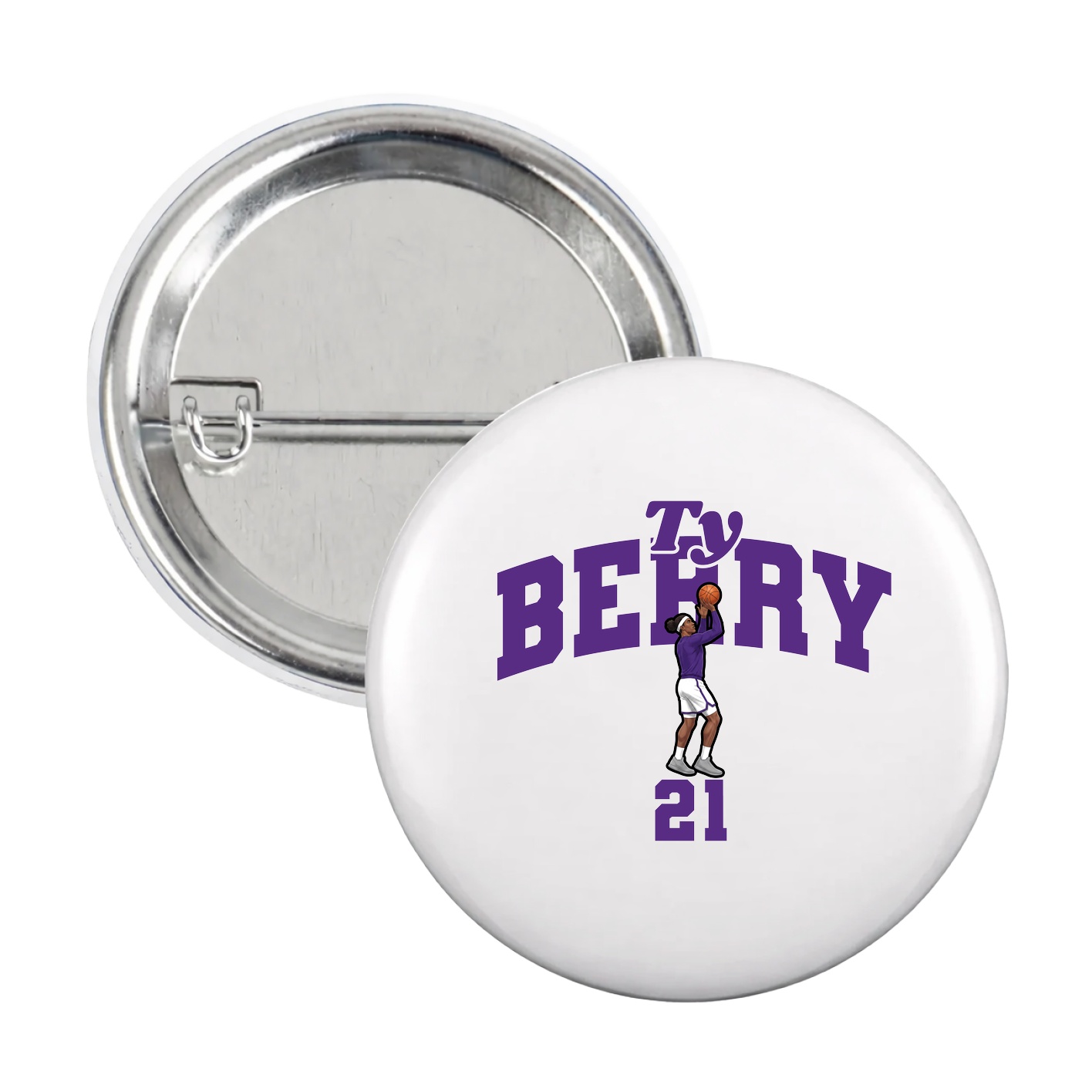 Game Day Button — Signature Arch in White