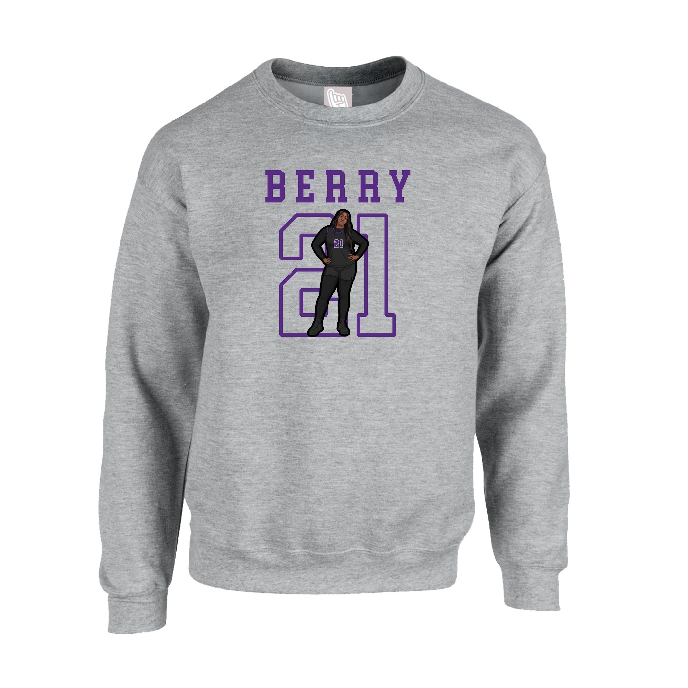 Fleece Crew — Shirsey in Grey