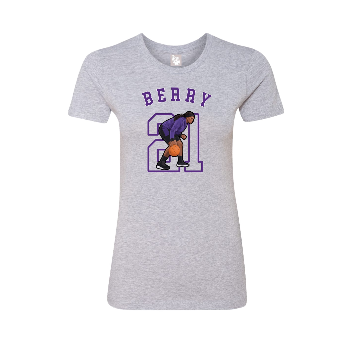 Fitted Women's Tee — Shirsey Arch in Grey