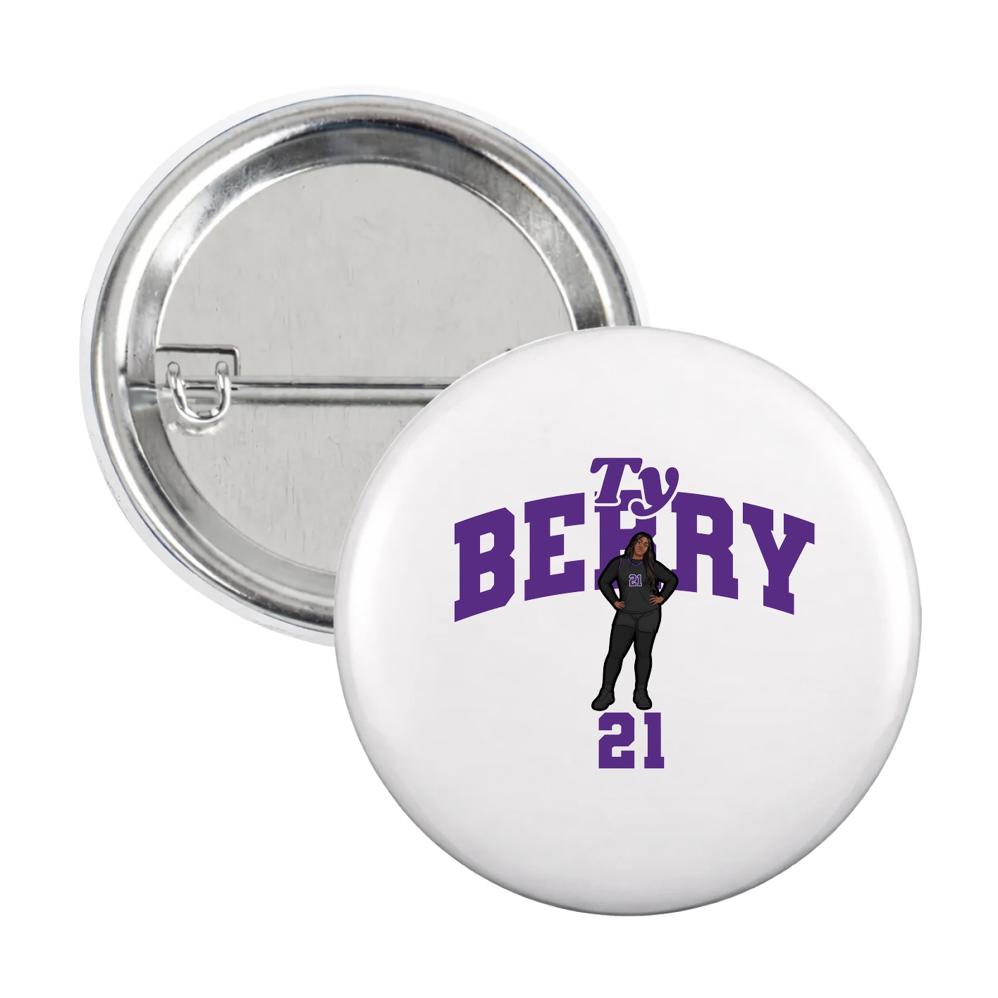 Game Day Button — Signature Arch in White
