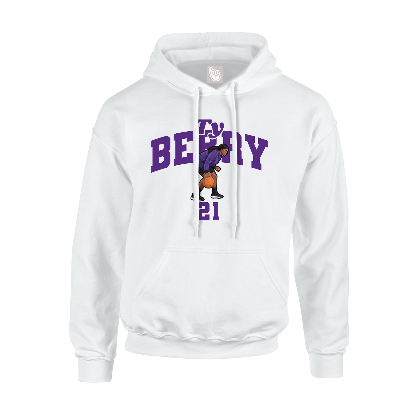 Hoodie — Signature Arch in White