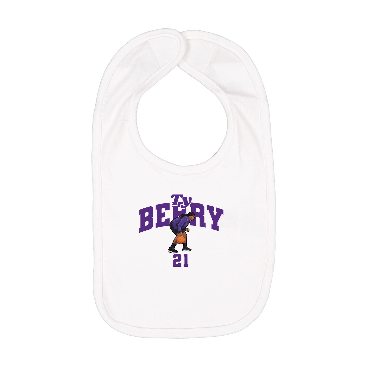 Infant Bib — Signature Arch in White