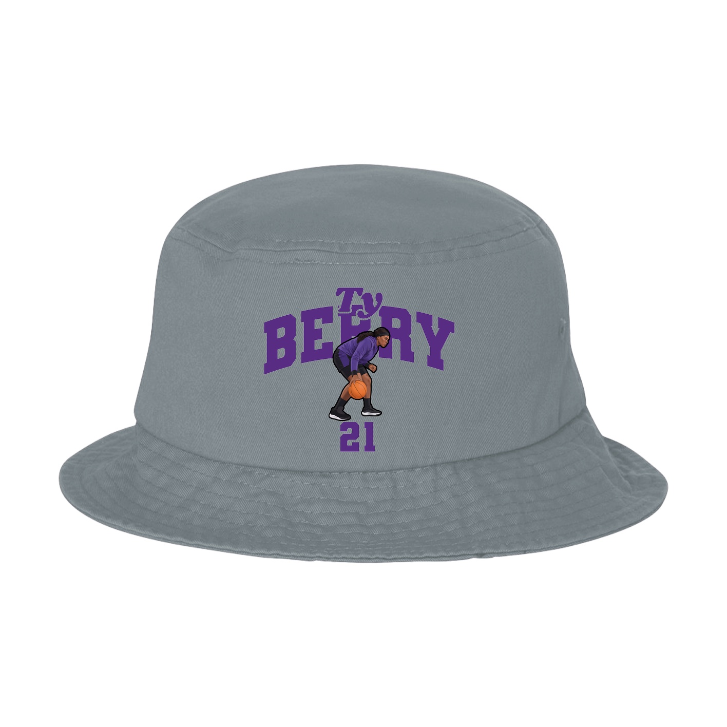 Bucket Cap — Signature Arch in Grey