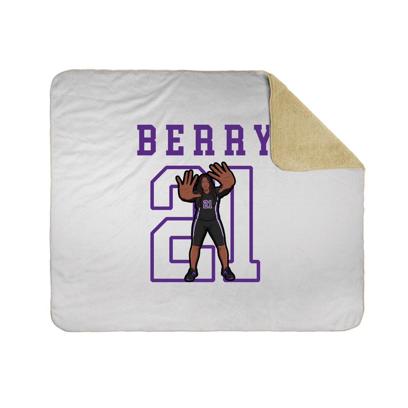 Throw Blanket — Shirsey in White