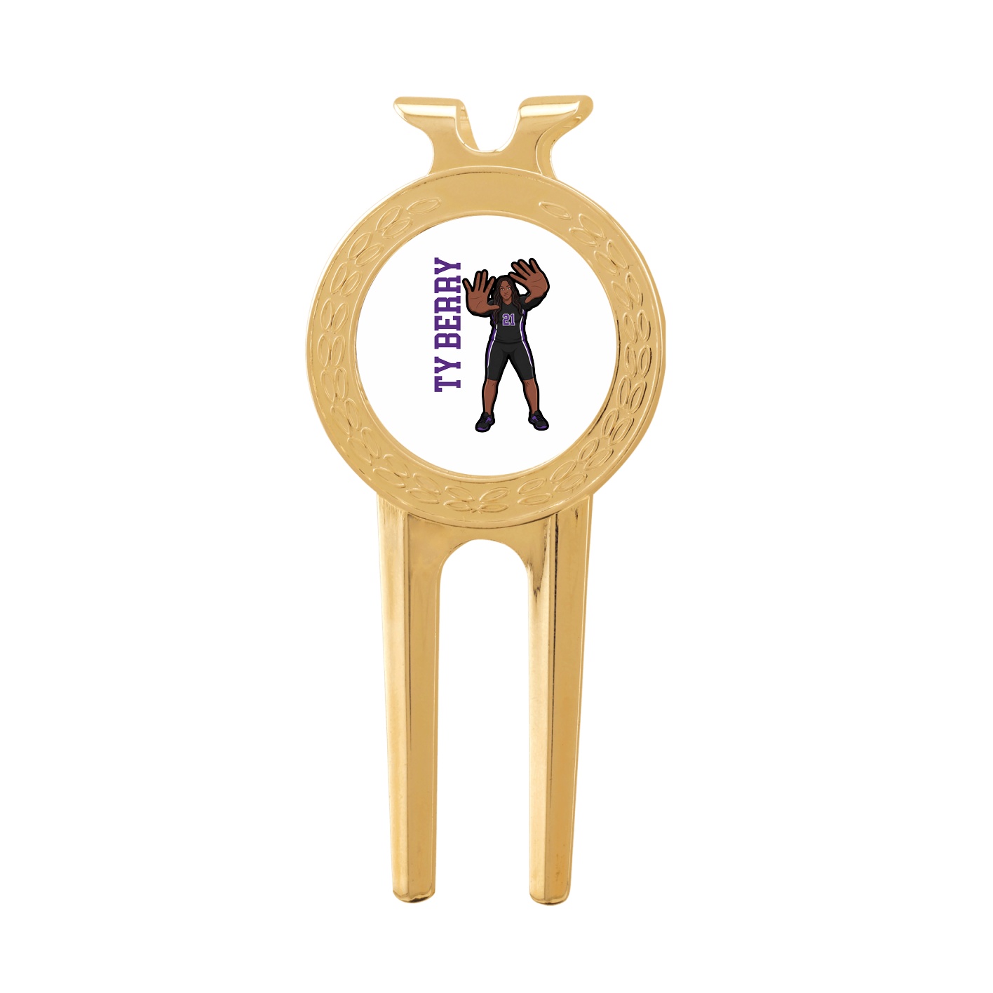 Divot Tool with Ball Marker — Name Vertical in Classic