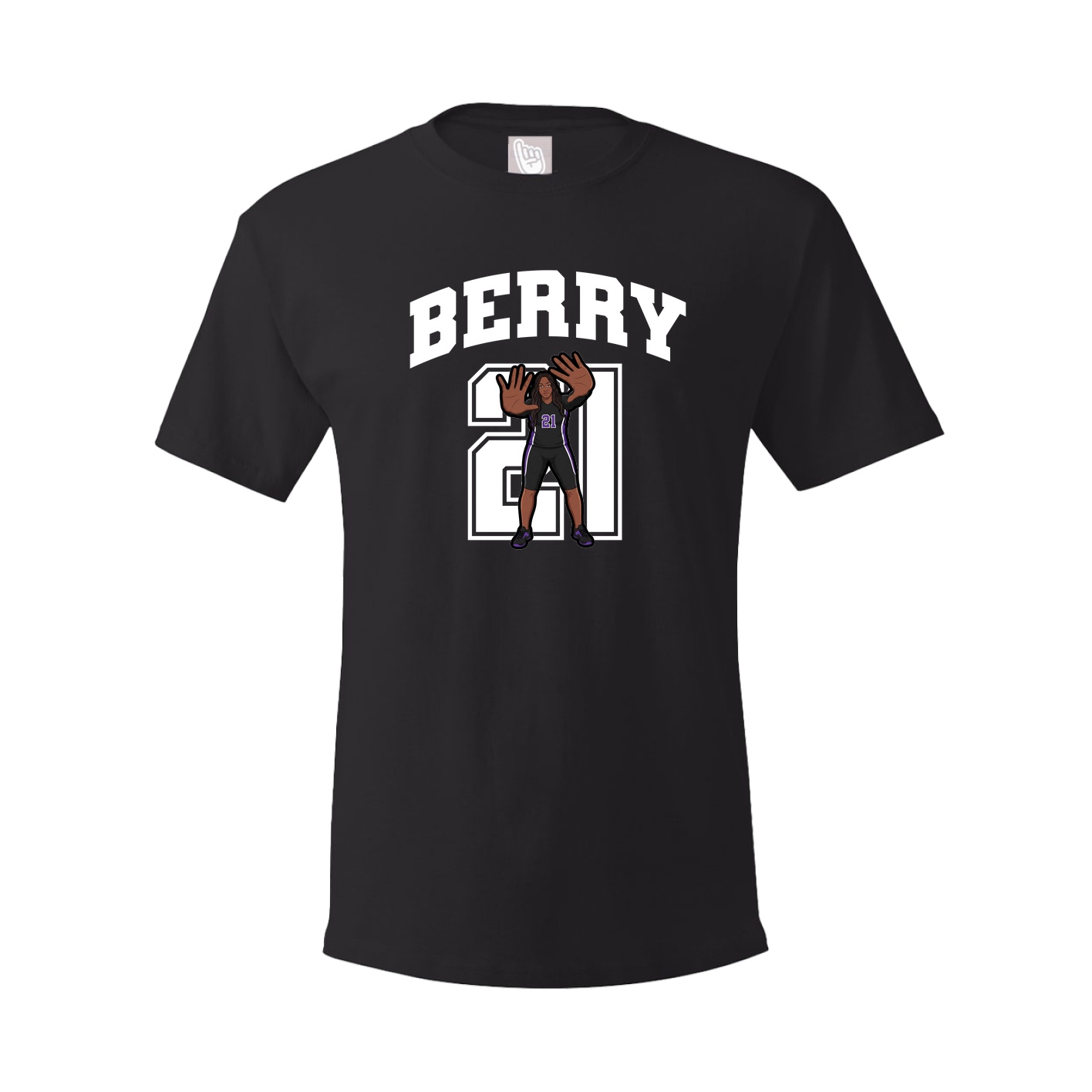 Youth Tee — Number in Black