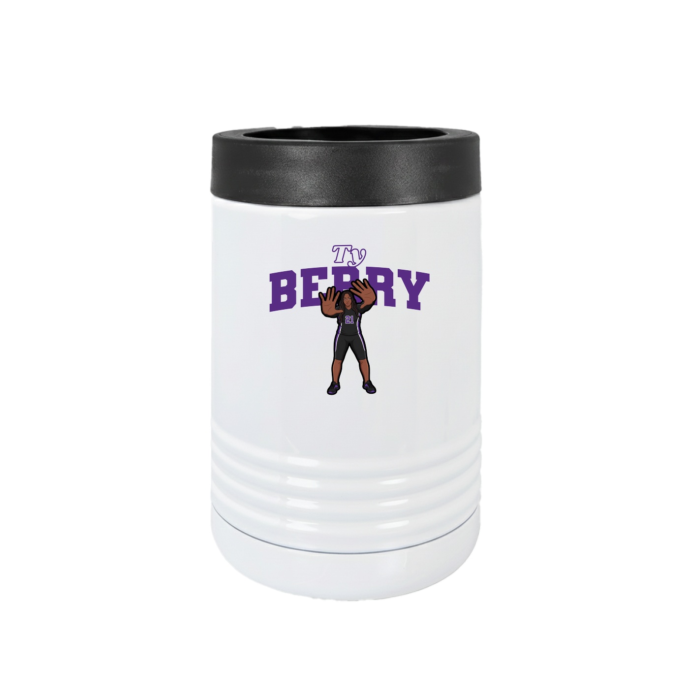 Beverage Holder — Name Arch in White