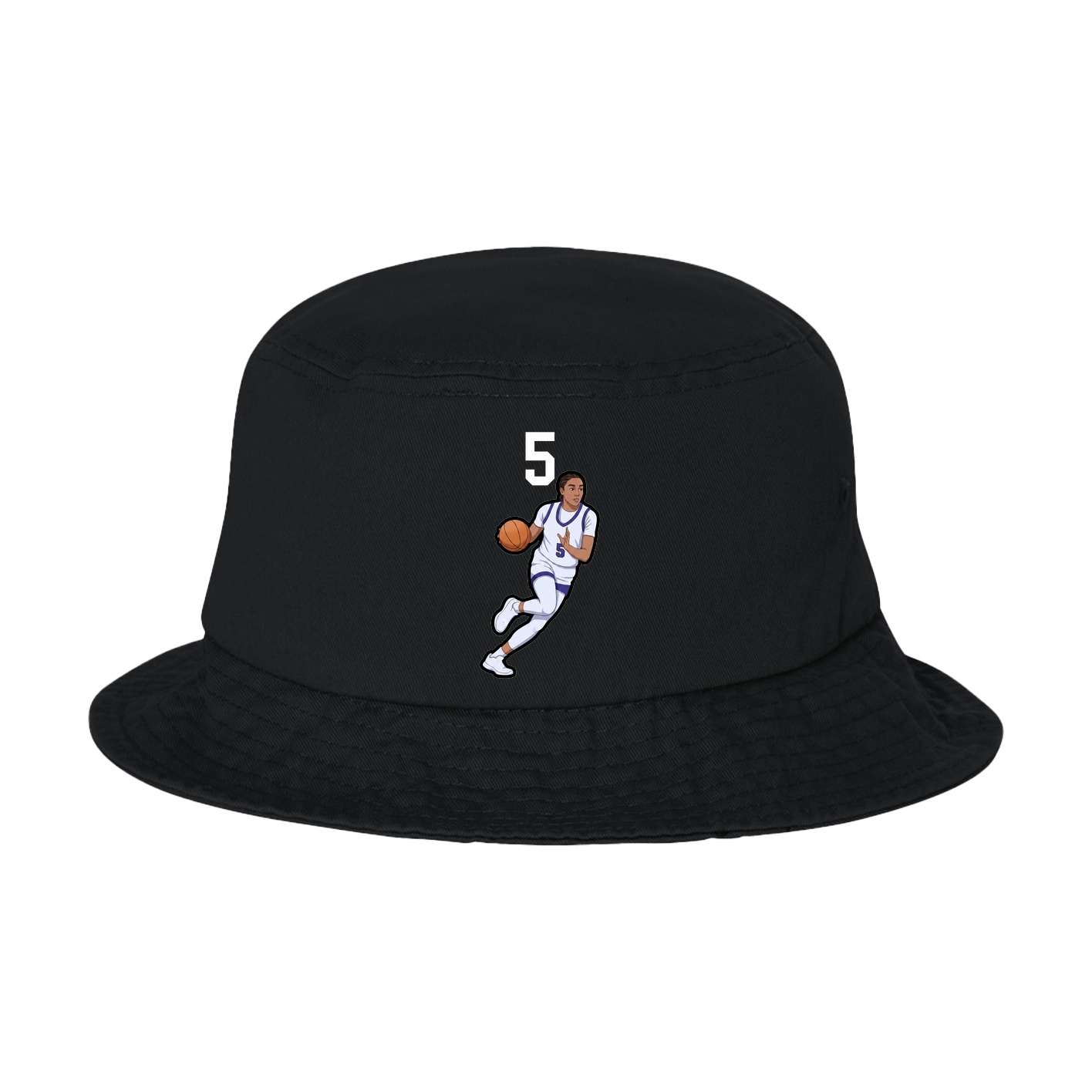 Bucket Cap — Number Top in Black