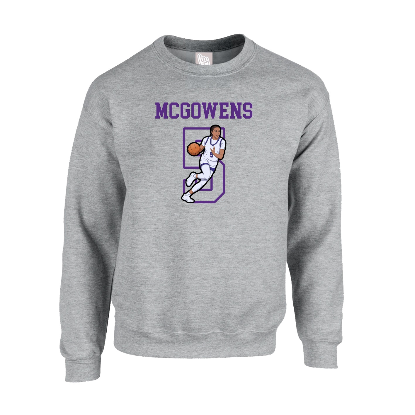 Fleece Crew — Shirsey in Grey