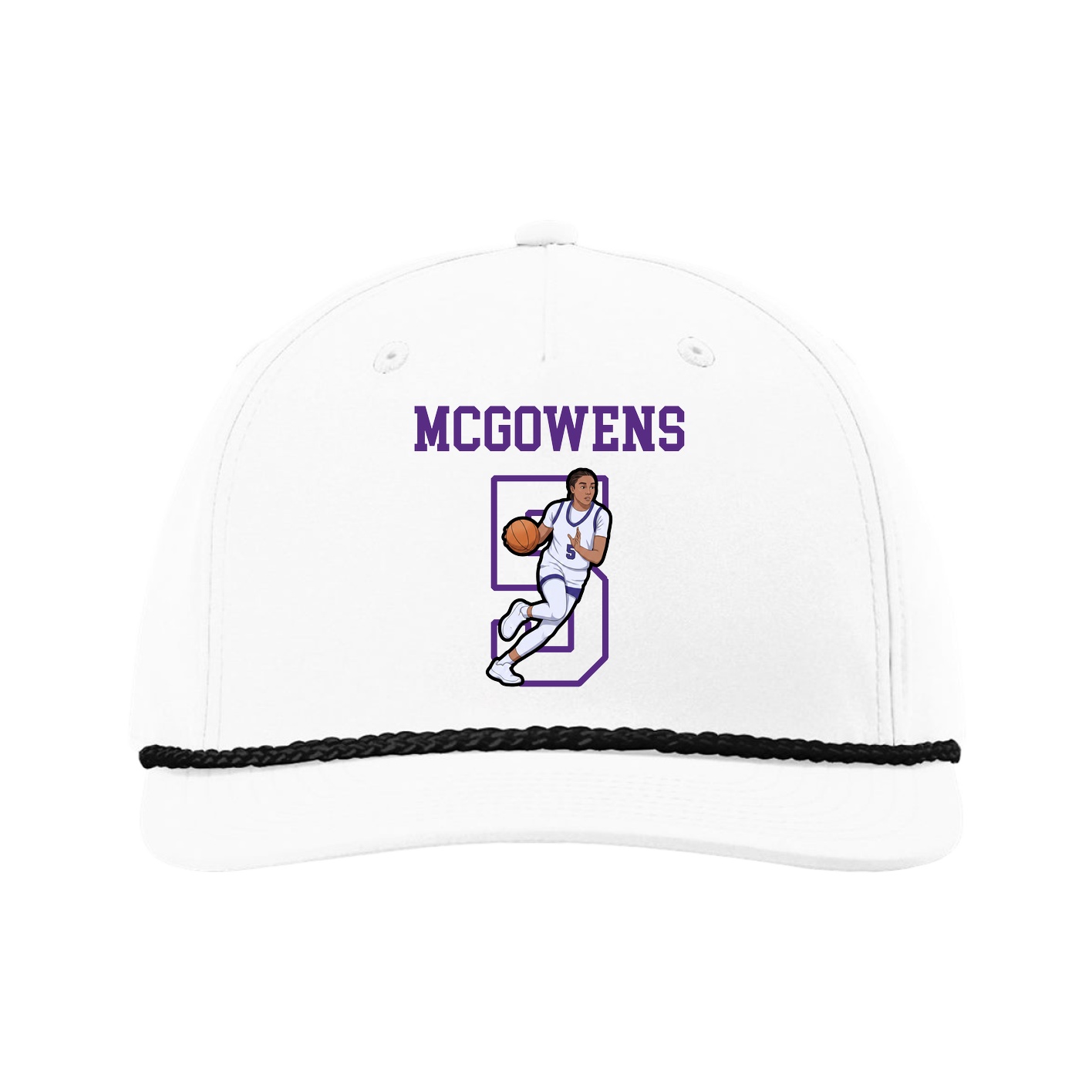 Five-Panel Classic Rope Cap — Shirsey in White
