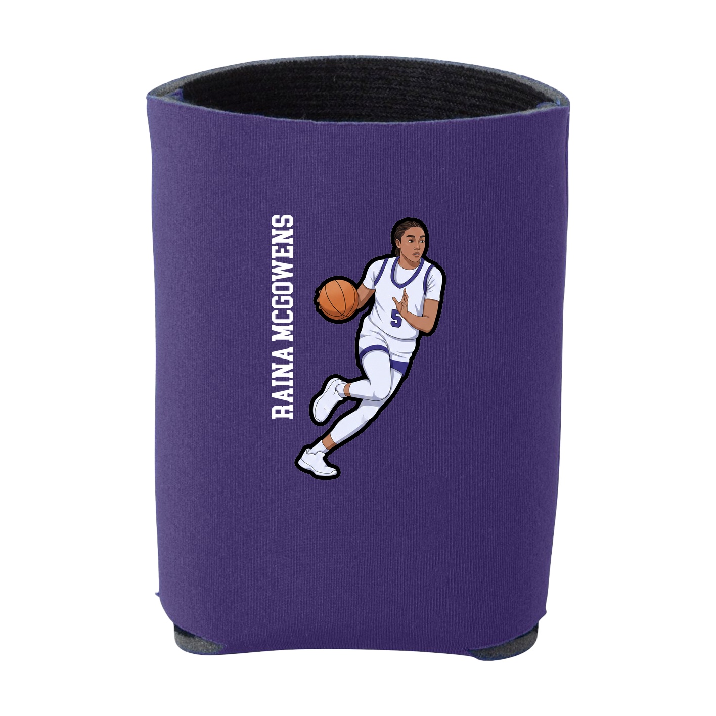 Can Holder — Name Vertical in Purple