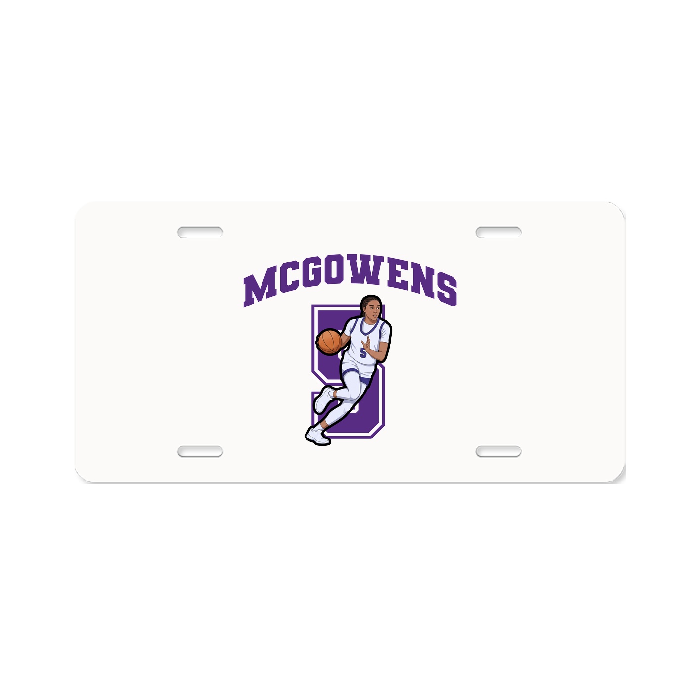 License Plate — Number in Classic