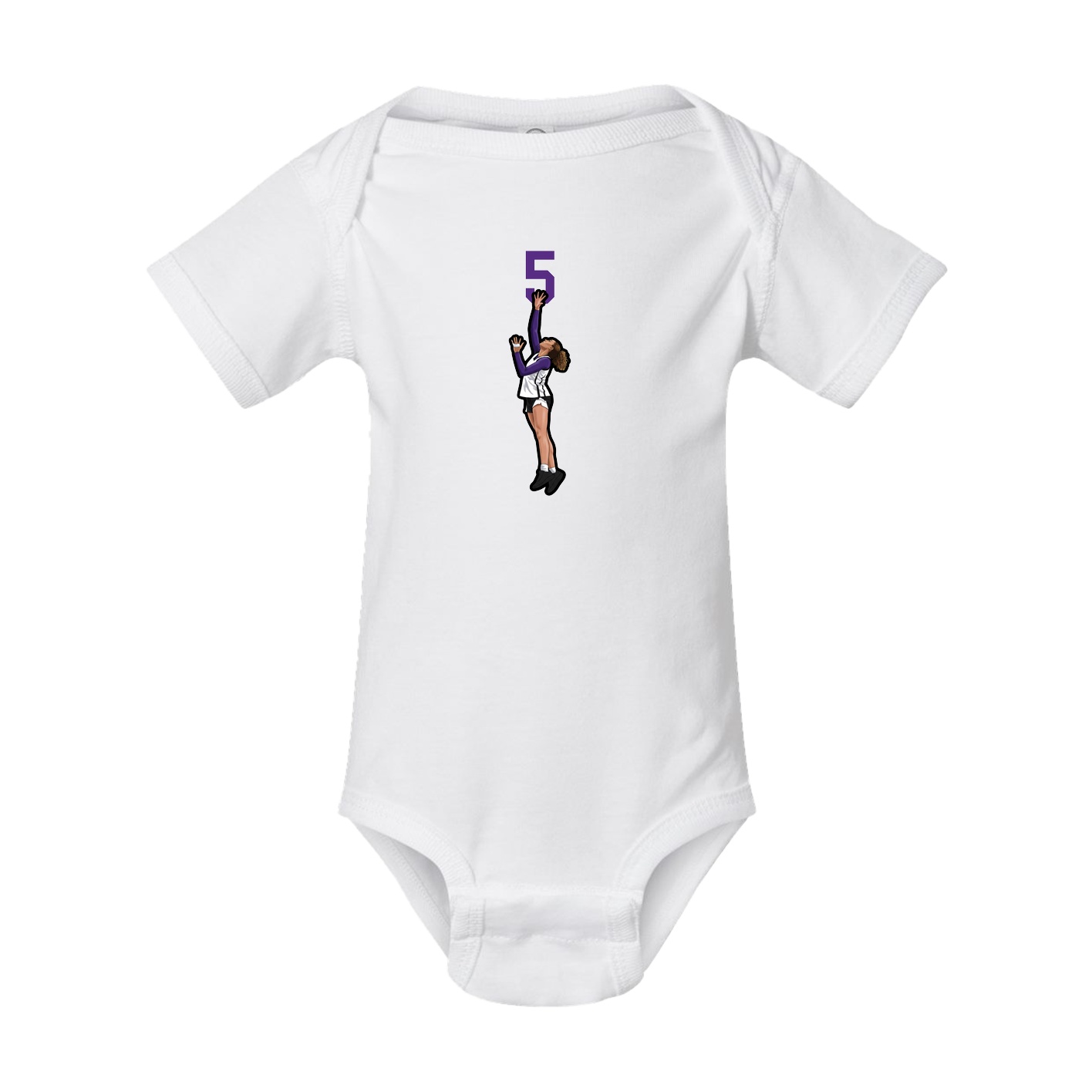 Baby Onesie — Number Top in White