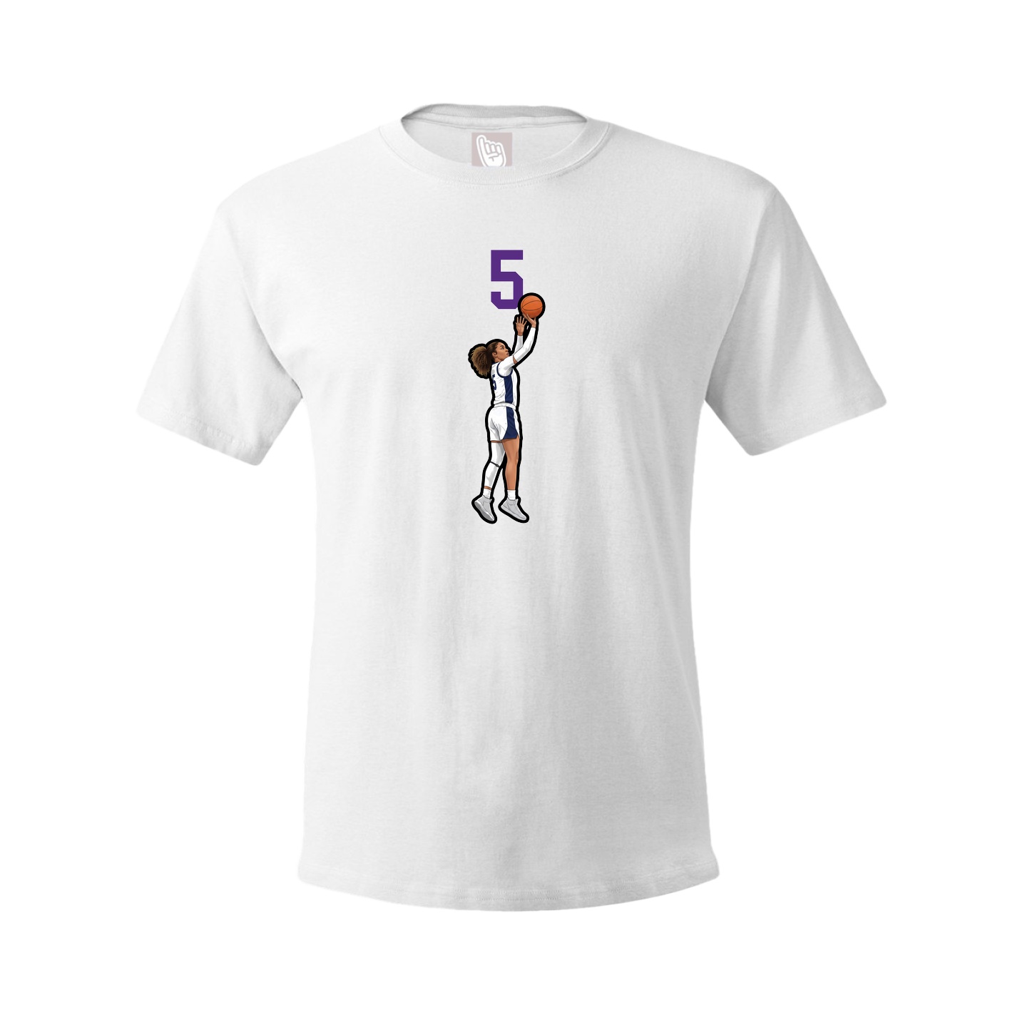 Tee — Number Top in White