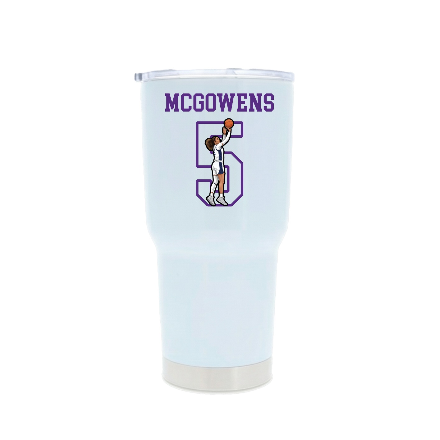 30oz Stainless Steel Tumbler — Shirsey in White