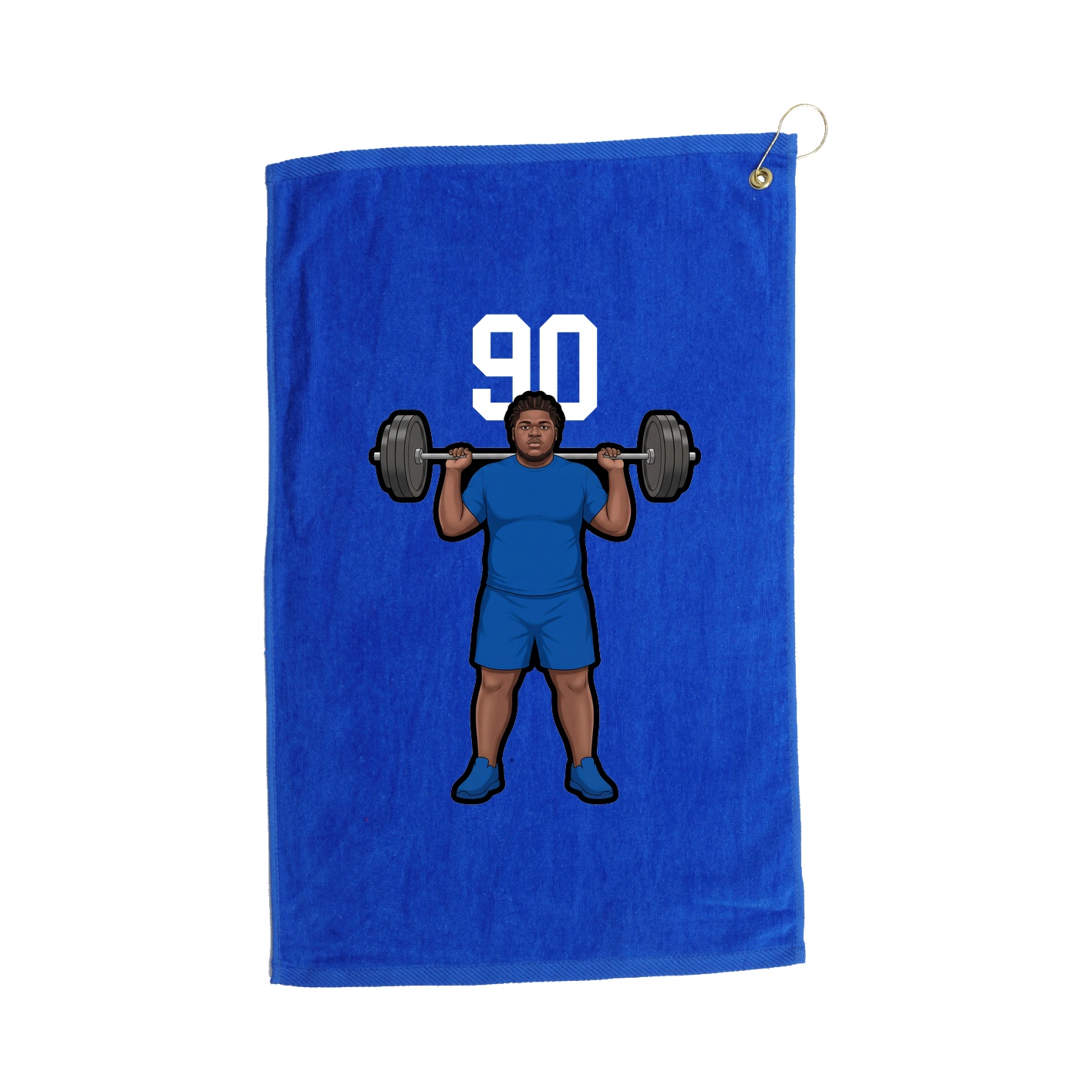 Golf Towel — Number Top in Royal