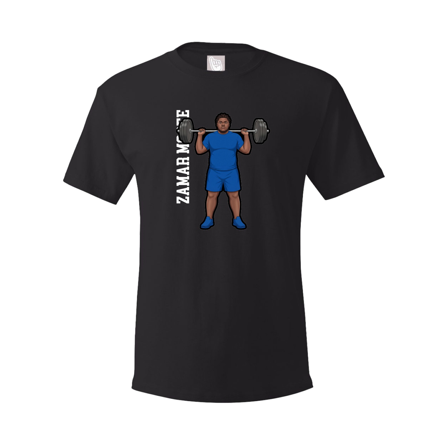 Youth Tee — Name Vertical in Black