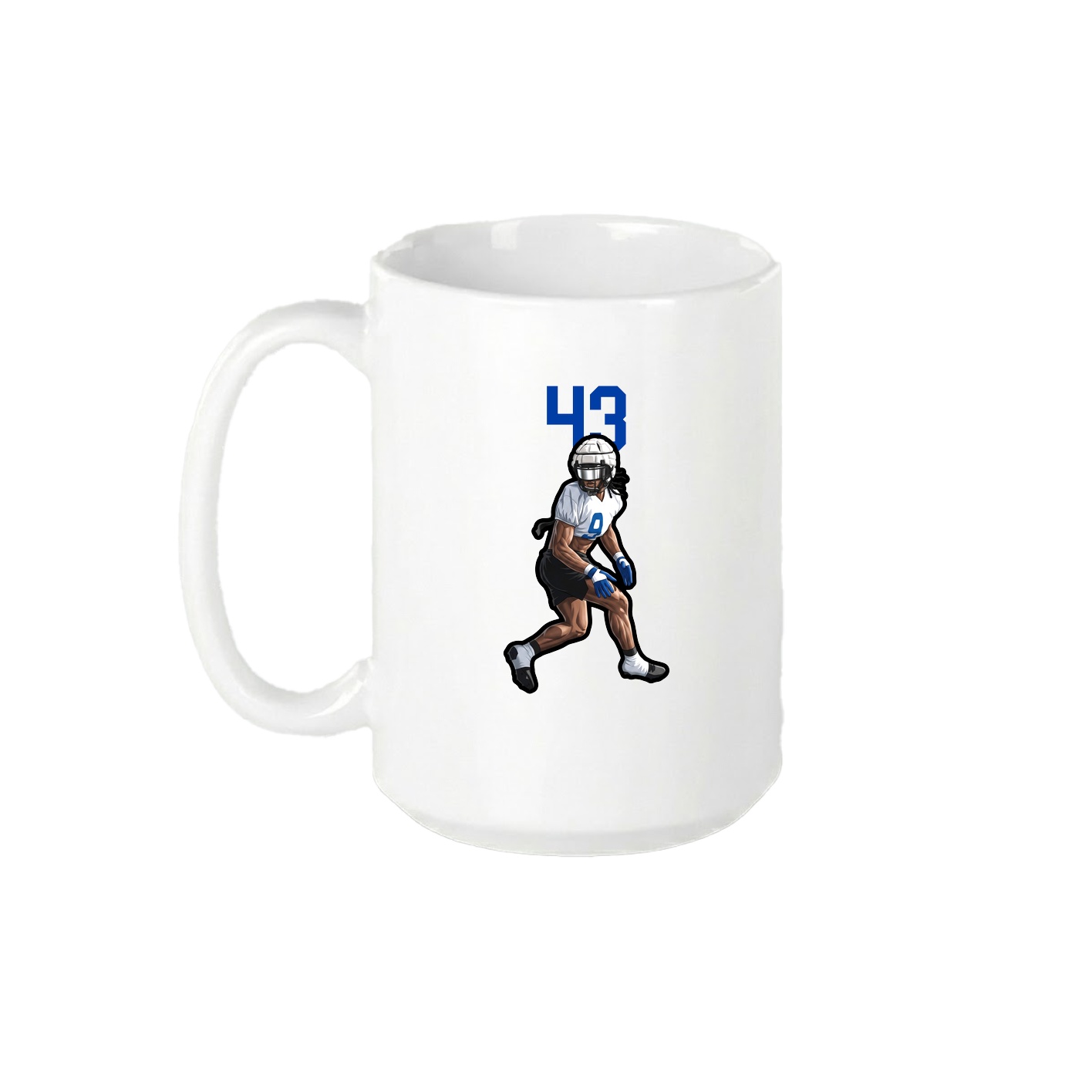 15oz Coffee Mug — Number Top in White