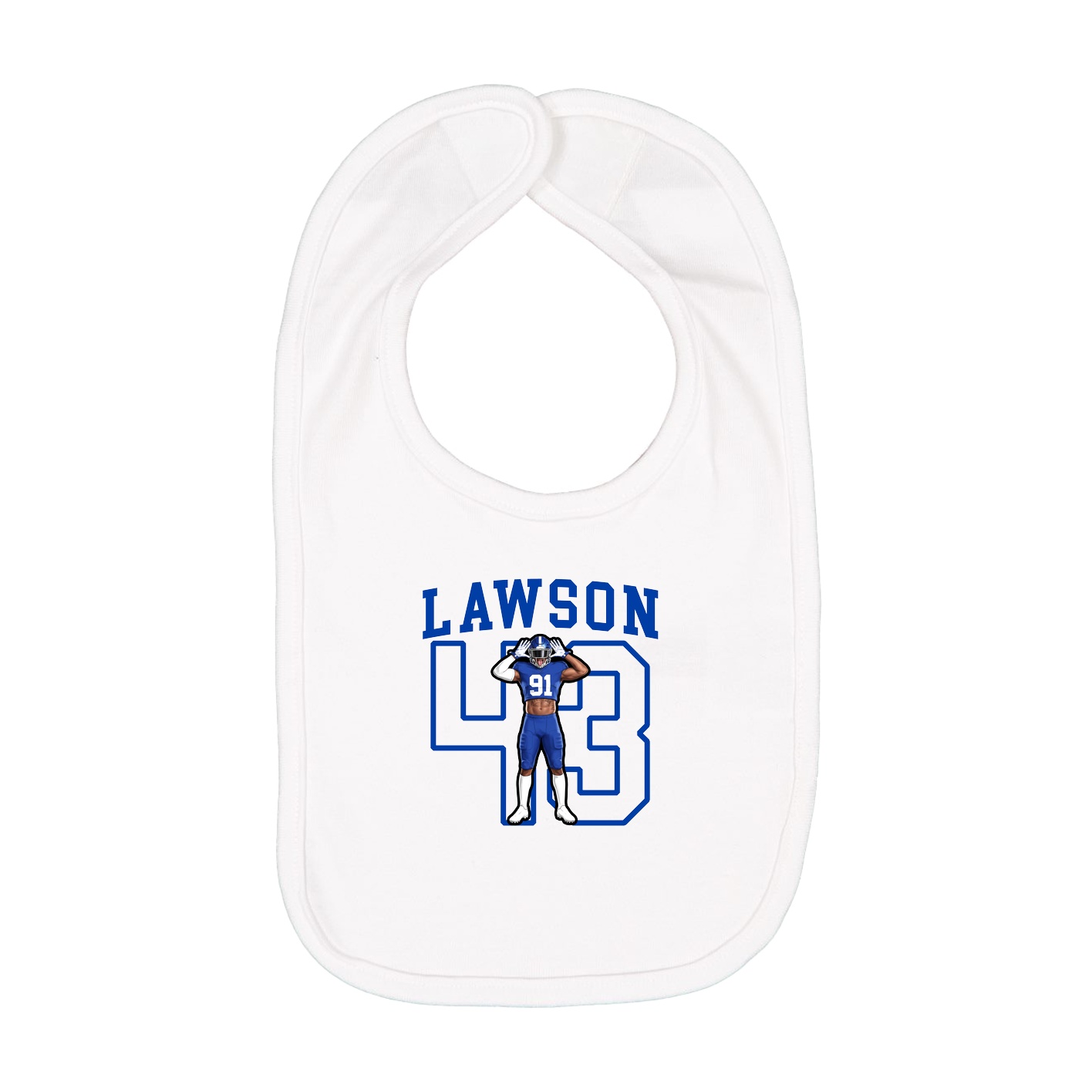 Infant Bib — Shirsey in White