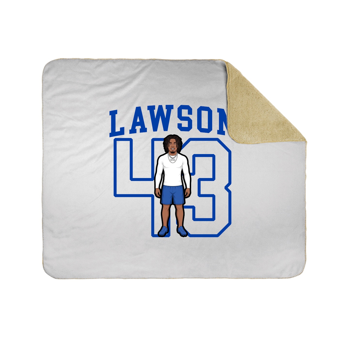 Throw Blanket — Shirsey in White