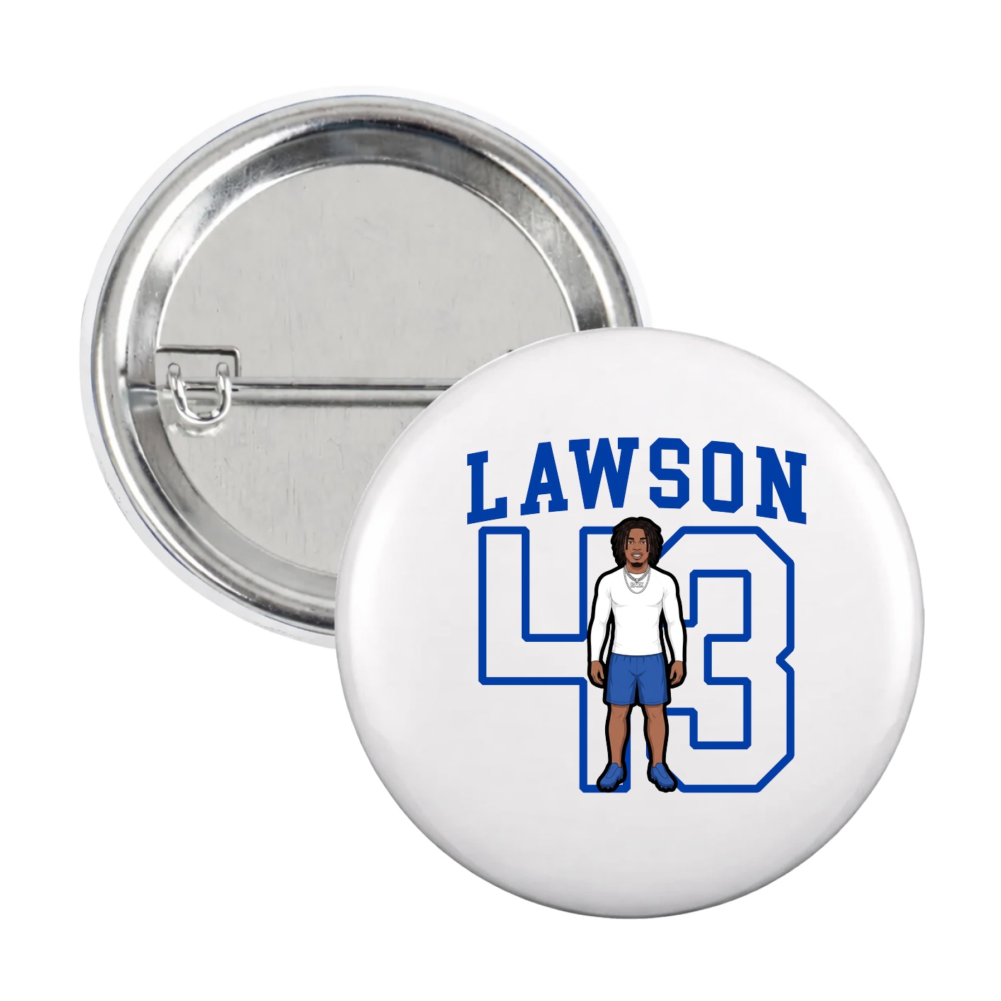 Game Day Button — Shirsey in White
