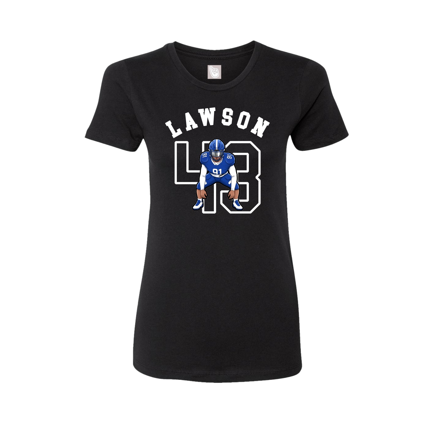 Fitted Women's Tee — Shirsey Arch in Black