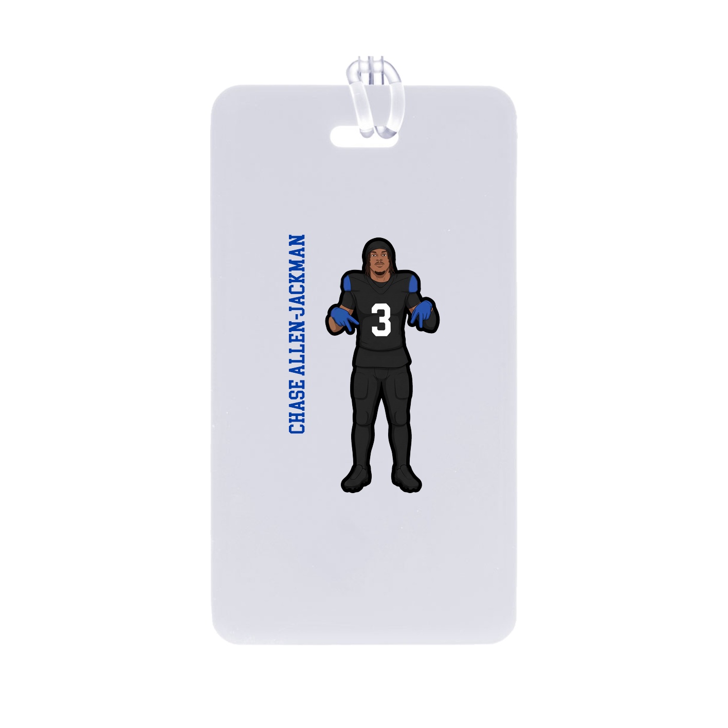 Bag Tag — Name Vertical in Classic