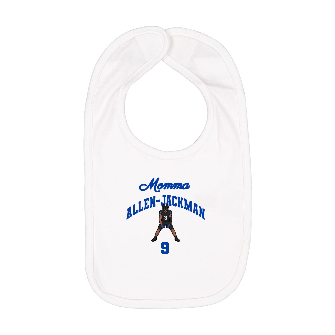 Infant Bib — Mothers Day Arch in White