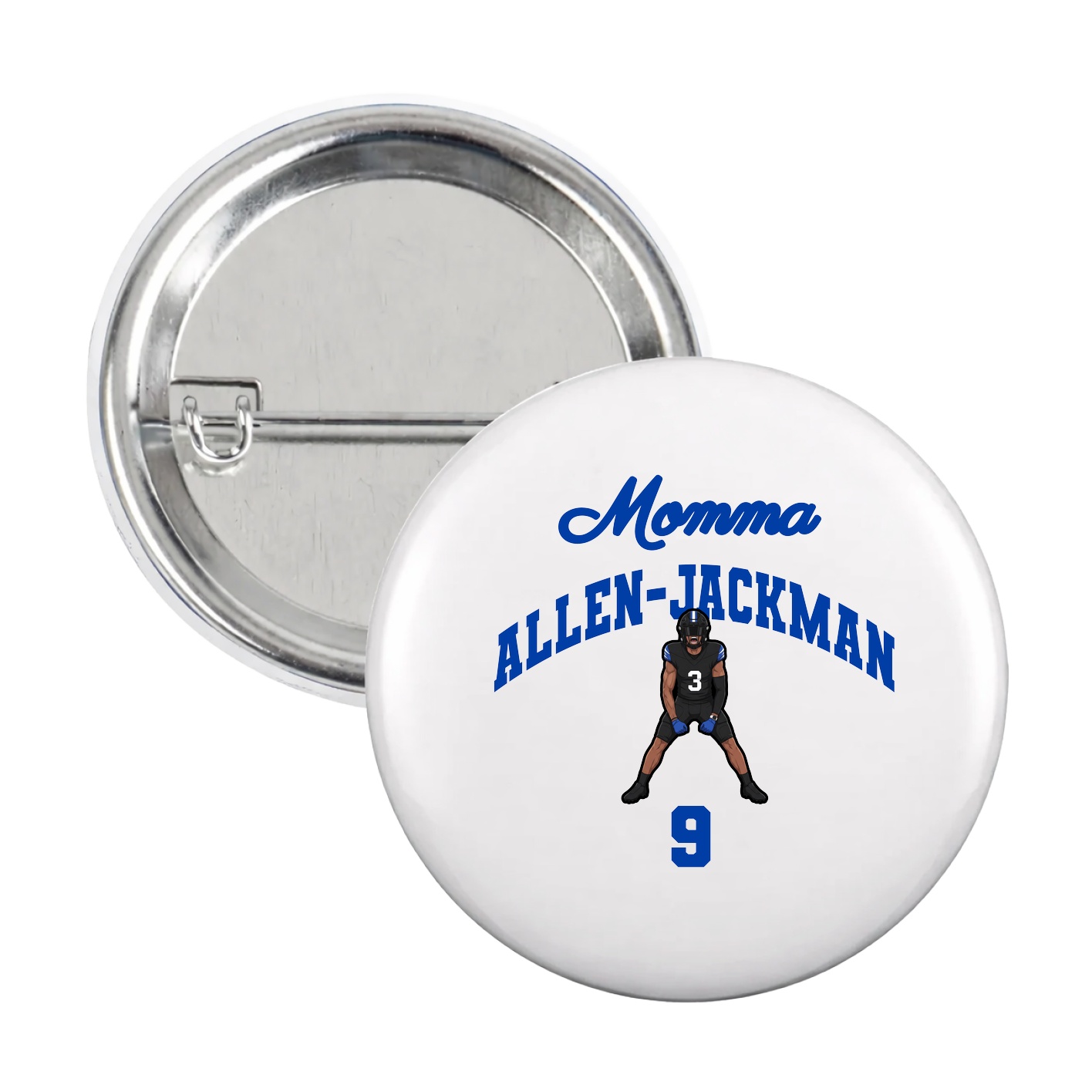 Game Day Button — Mothers Day Arch in White