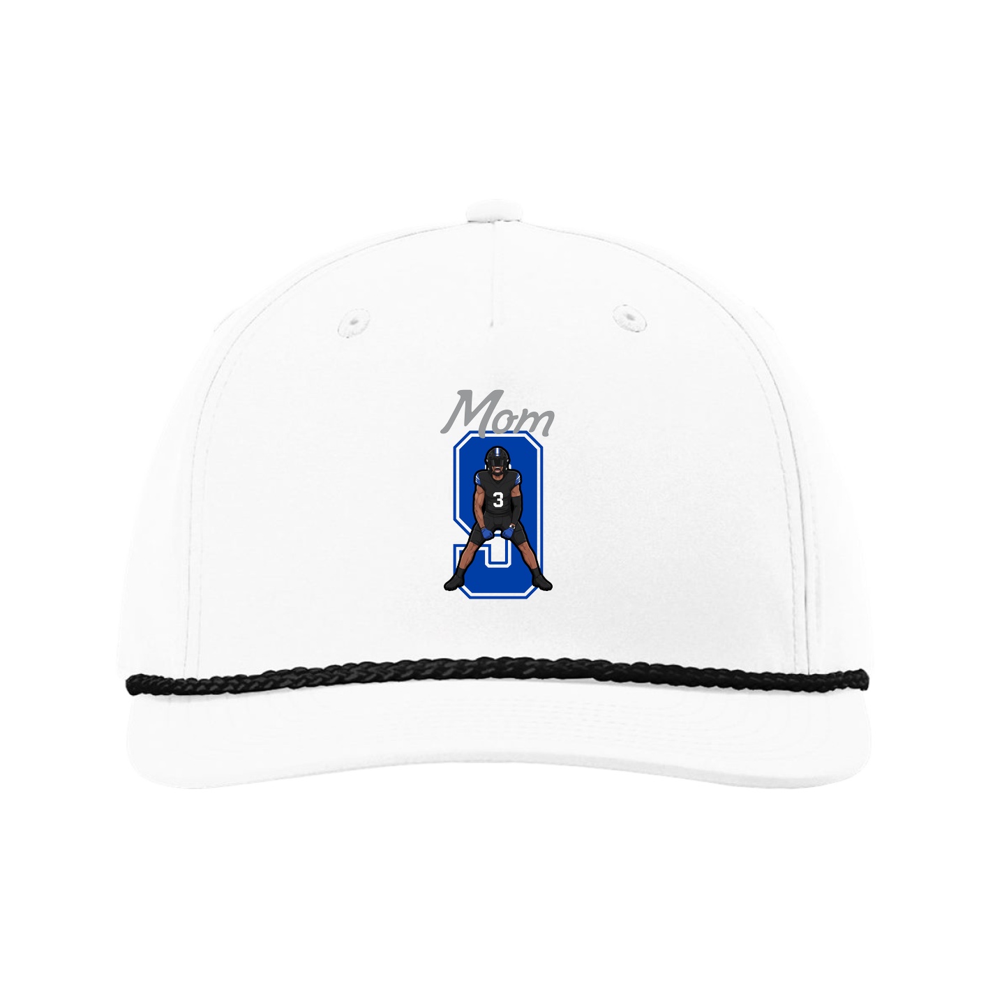 Five-Panel Classic Rope Cap — Mothers Day Shirsey in White