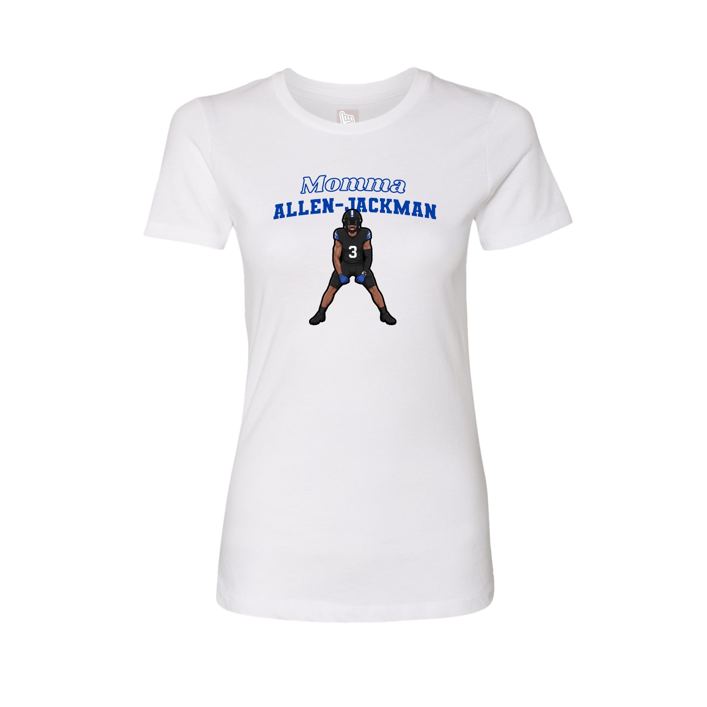Womens Tee — Mothers Day Block in White