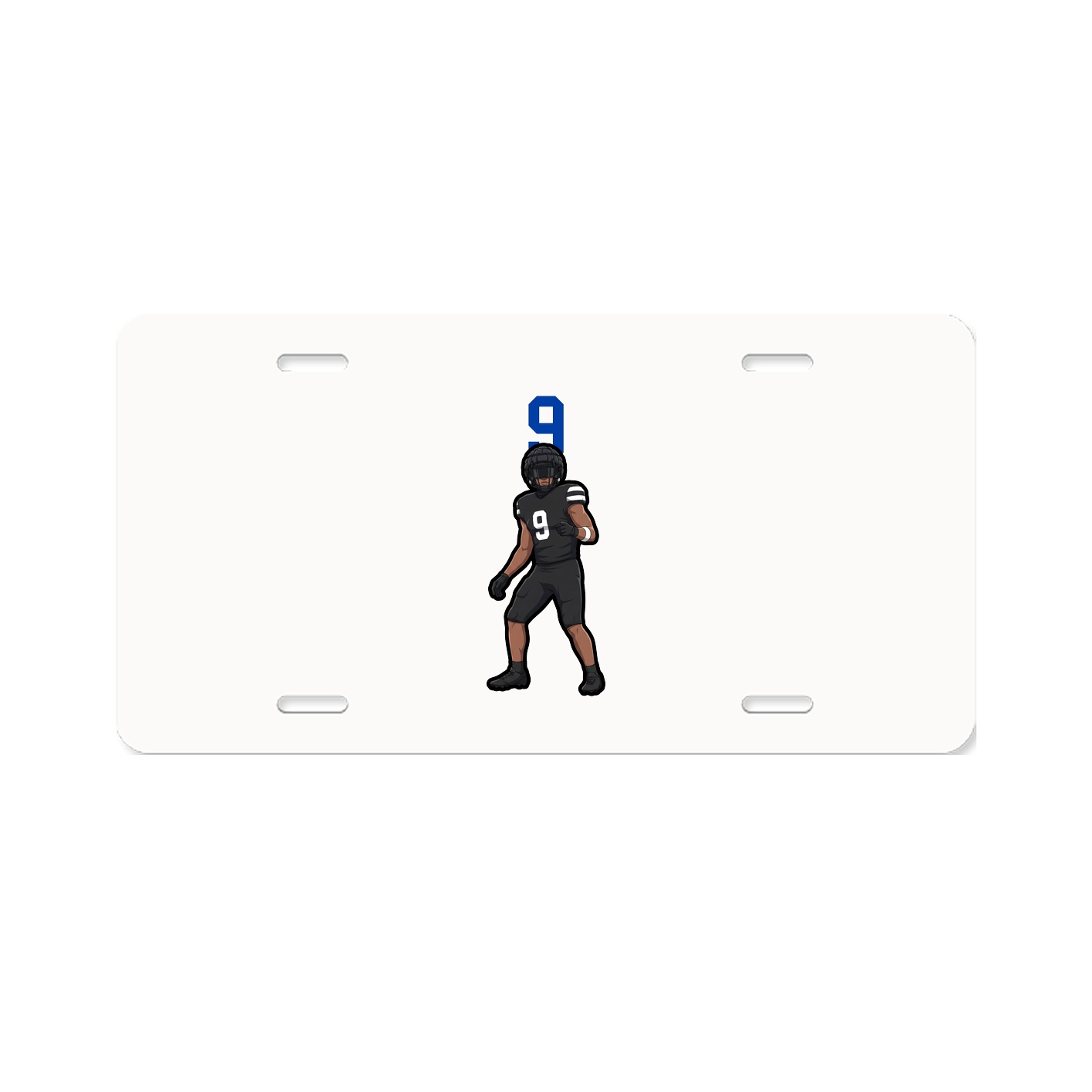 License Plate — Number Top in Classic