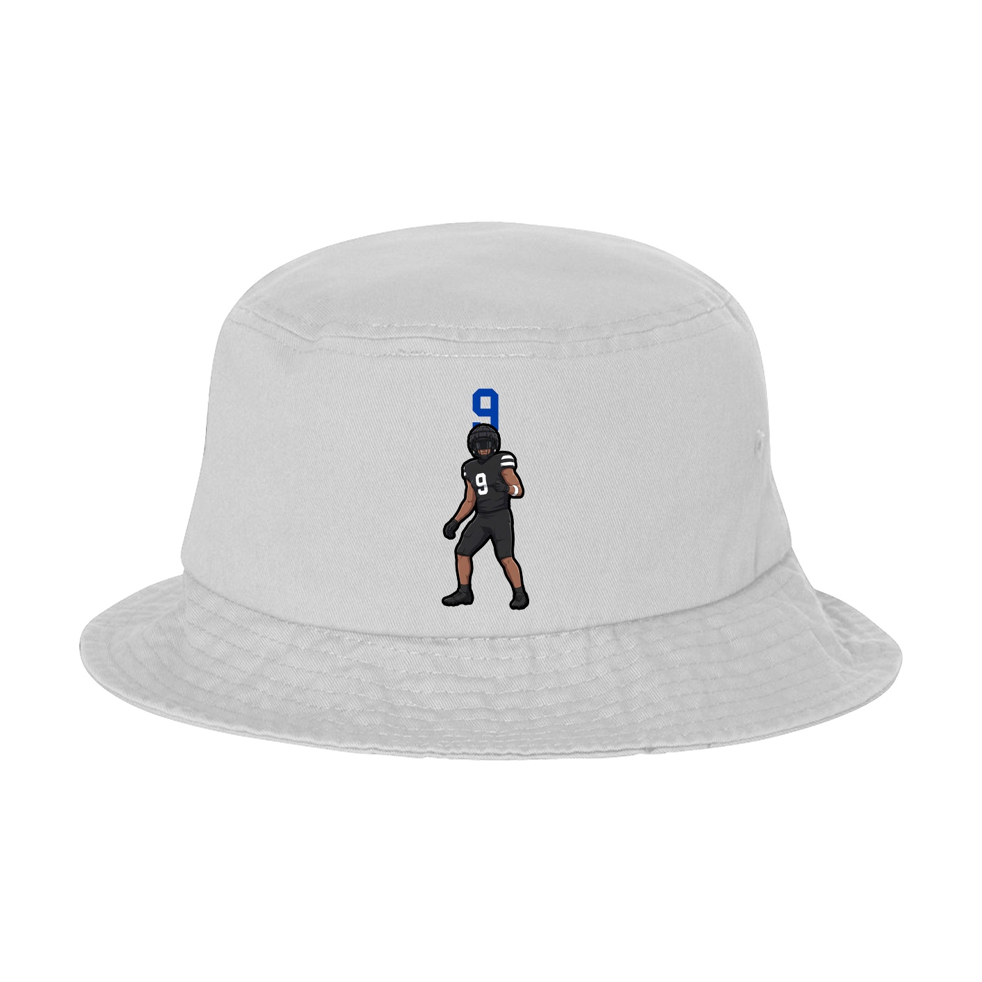 Bucket Cap — Number Top in White