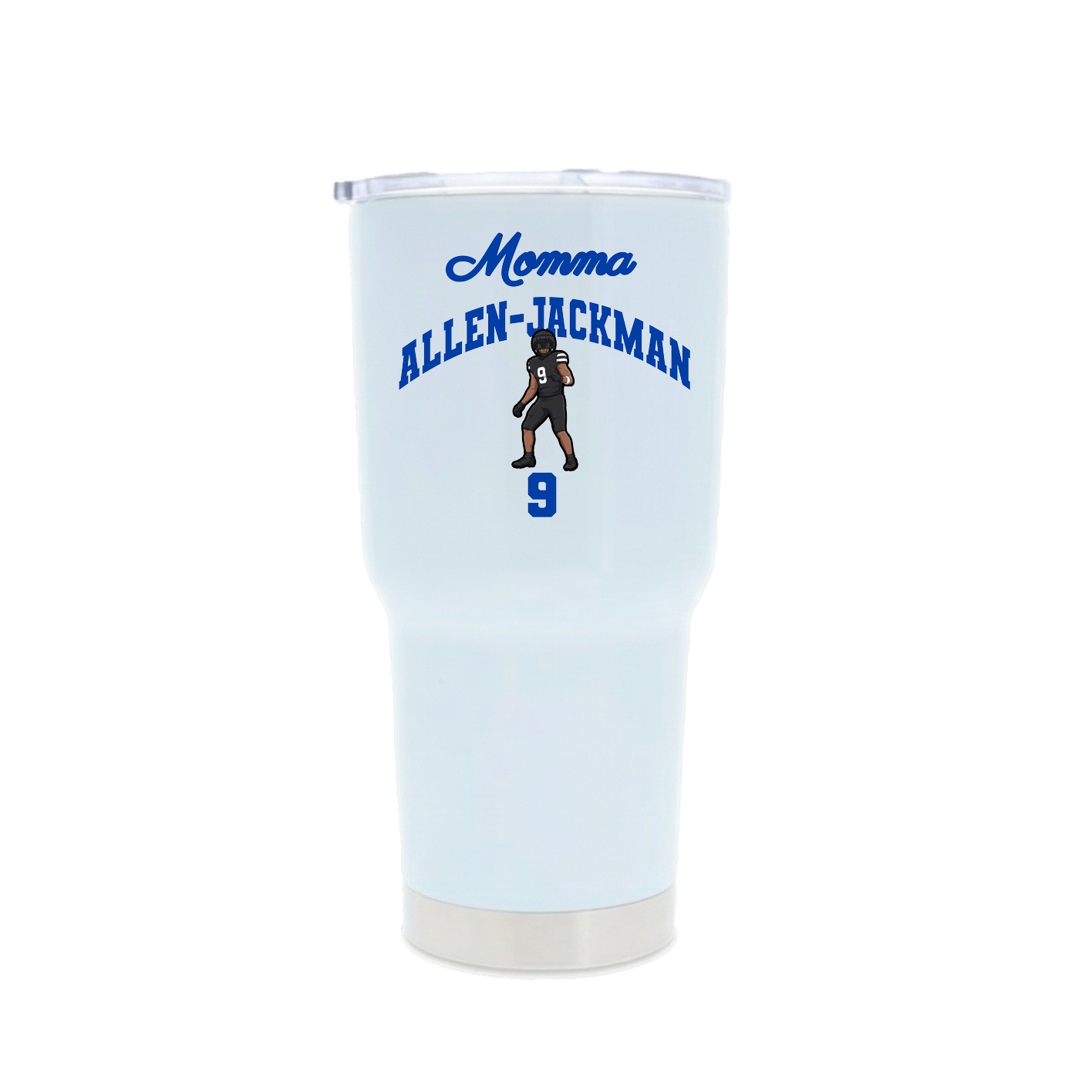 30oz Stainless Steel Tumbler — Mothers Day Arch in White