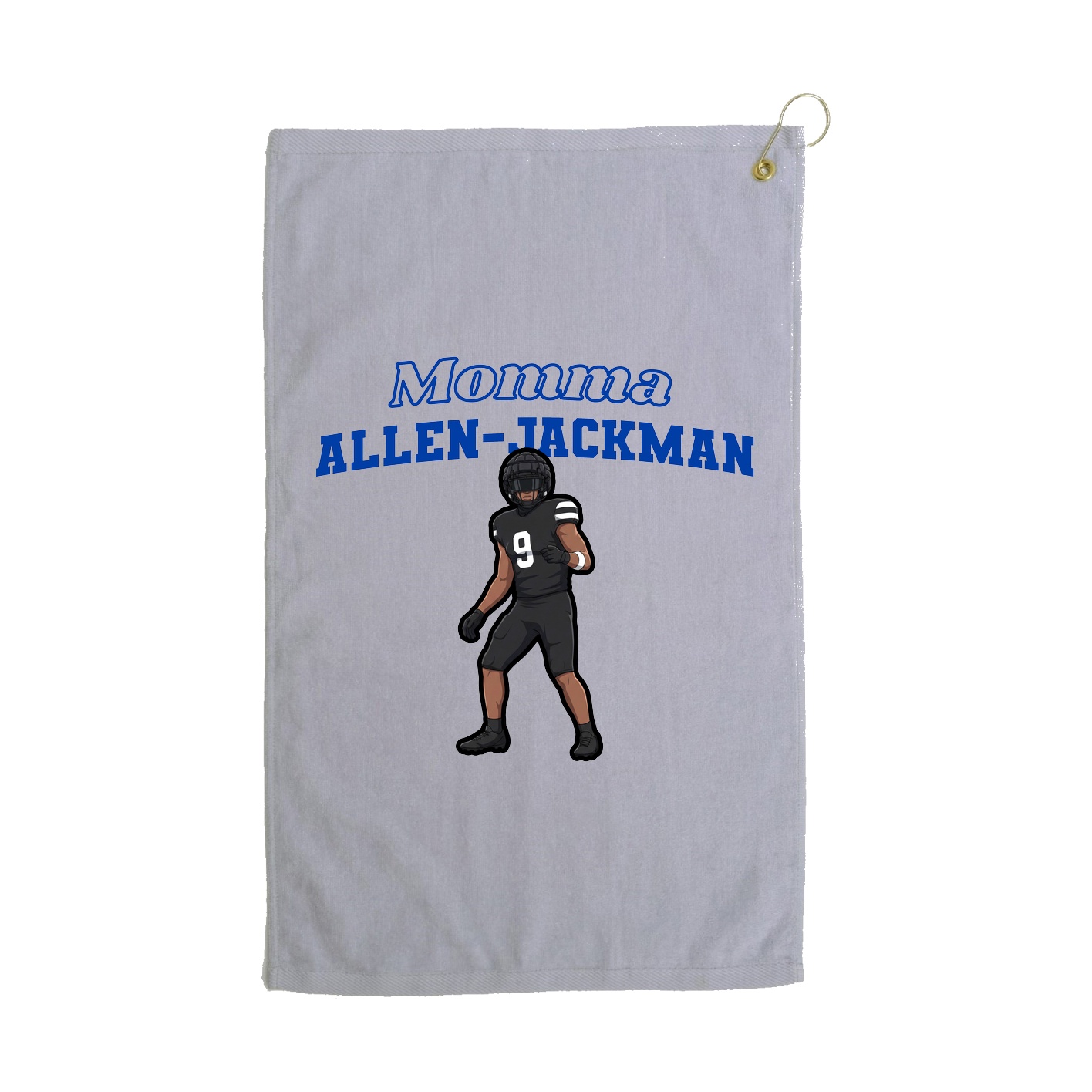 Golf Towel — Mothers Day Block in Grey