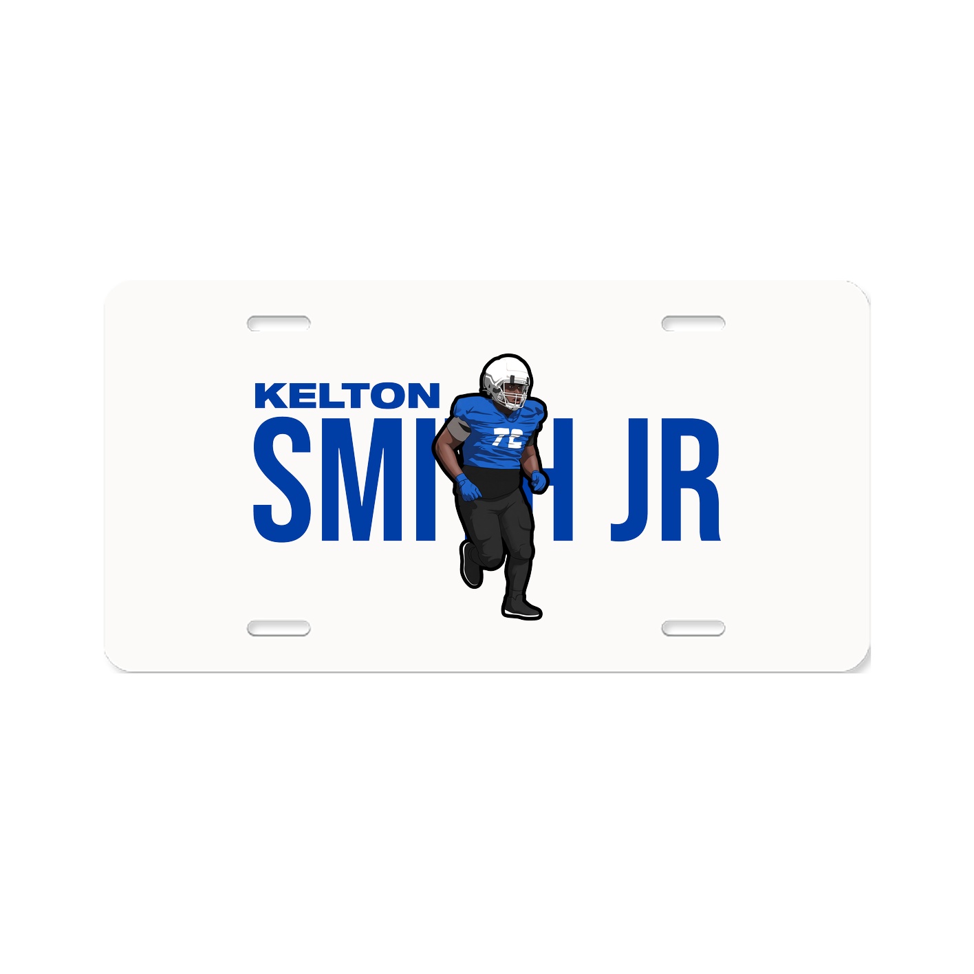 License Plate — Player Name in Classic
