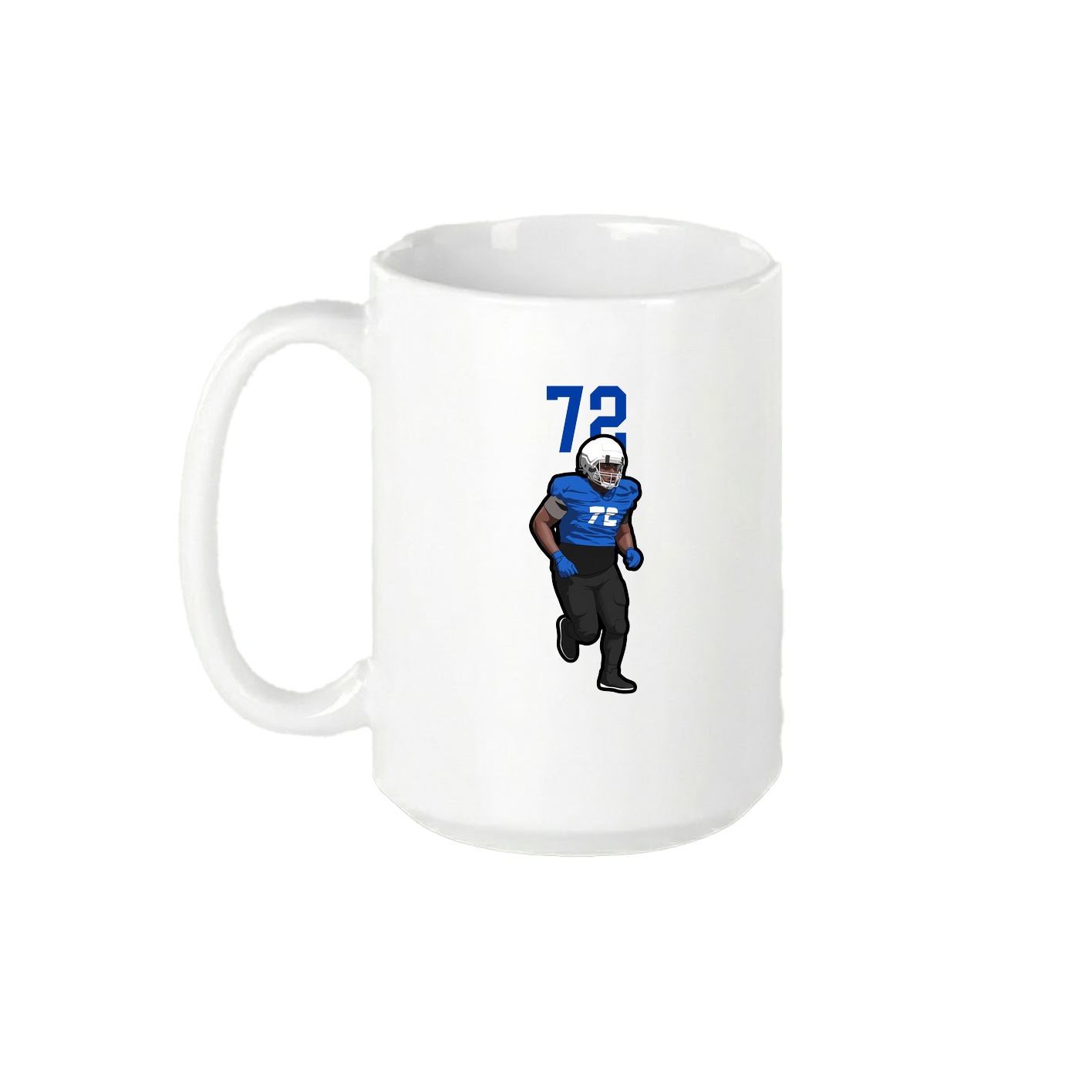 15oz Coffee Mug — Number Top in White