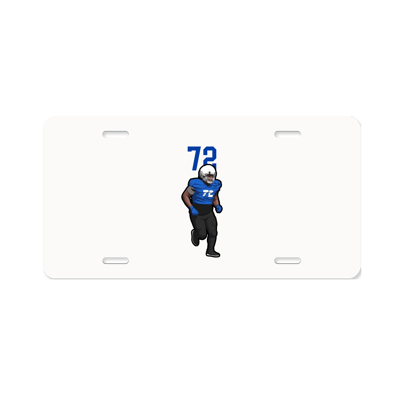 License Plate — Number Top in Classic