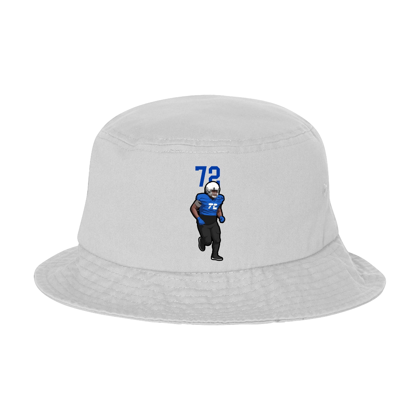 Bucket Cap — Number Top in White